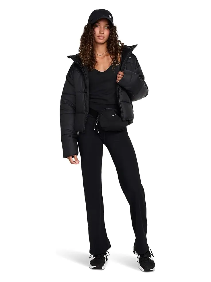 Брюки Nike One Dri-fit High-waisted Fold-over Pants — изображение 5 из 5, черный