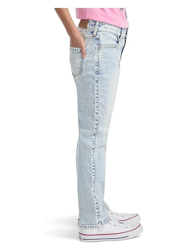 Джинсы abercrombie kids High Rise 90s Straight Jeans — изображение 2 из 5, серый