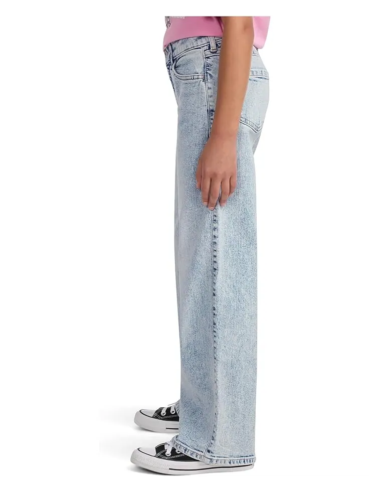 Джинсы abercrombie kids High Rise Wide Leg Jeans — изображение 2 из 4, серый