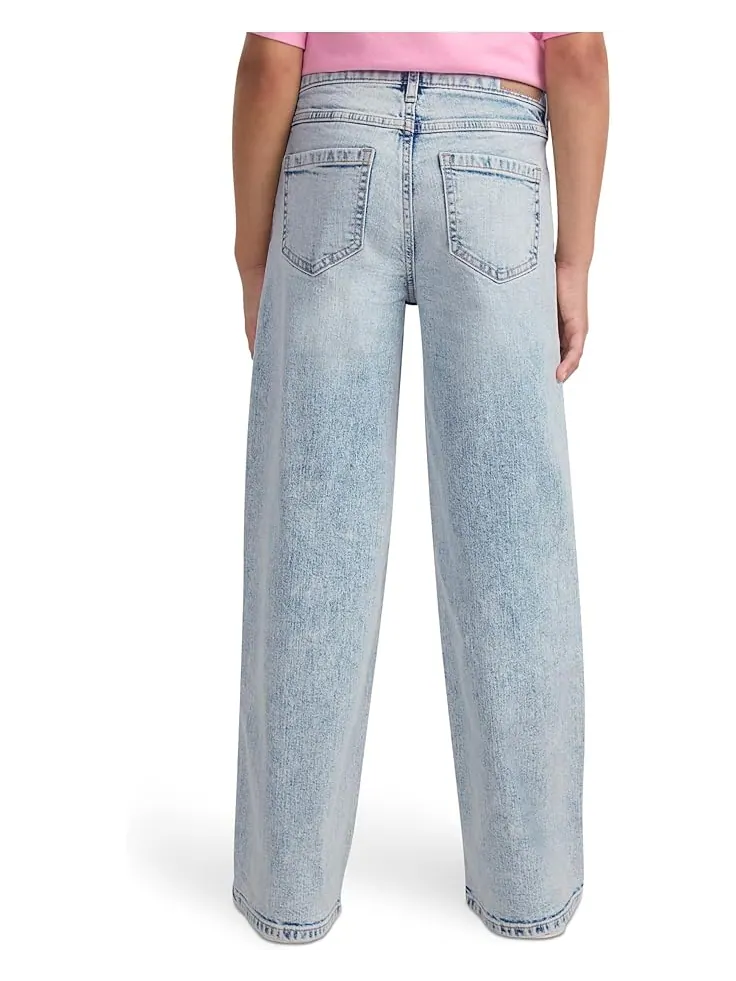 Джинсы abercrombie kids High Rise Wide Leg Jeans — изображение 3 из 4, серый