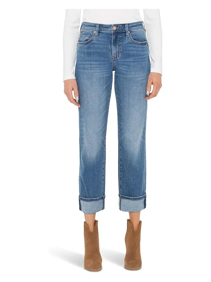 Джинсы Liverpool Los Angeles Marley Mid-rise Girlfriend Cuffed Jean 30" Uncuffed/ 27" Cuffed Inseam — изображение 1 из 4