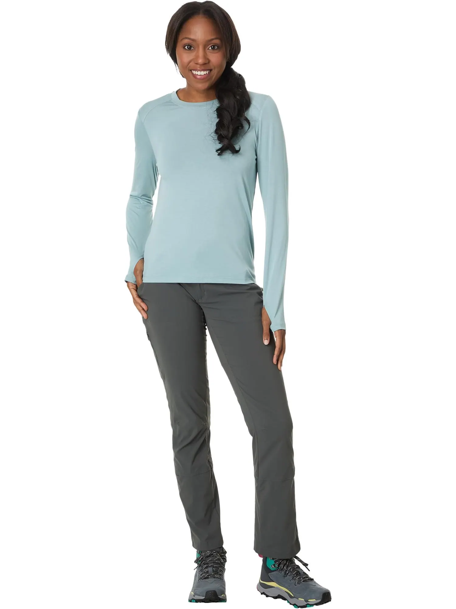 Лонгслив Free Fly Bamboo Shade Long Sleeve II — изображение 4 из 4, серый