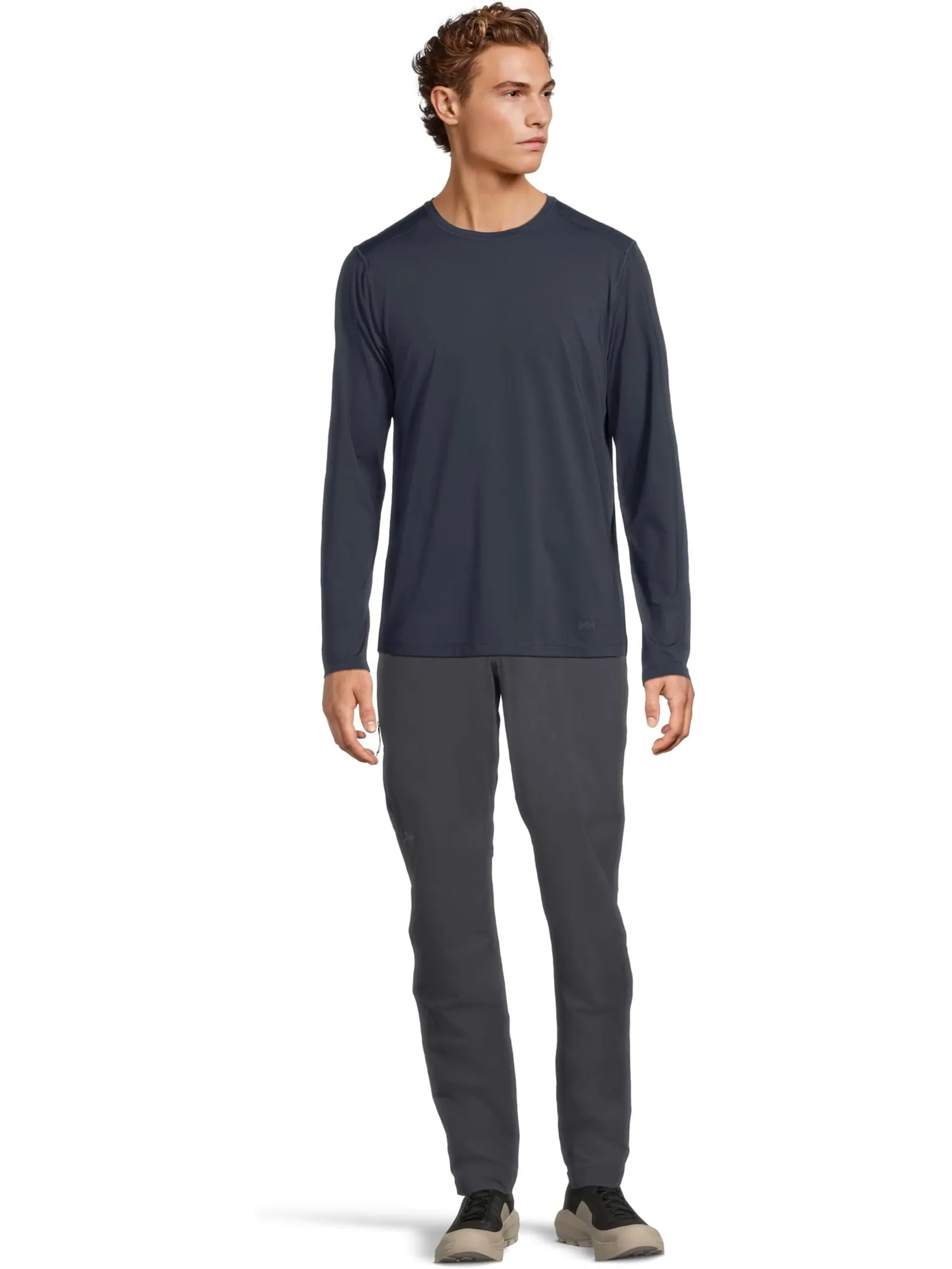 Мужская футболка-поло Shine Solen с длинным рукавом Helly Hansen — изображение 5 из 5, темно-синий