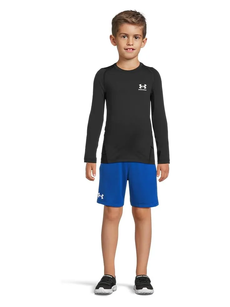 Лонгслив Under Armour Kids HeatGear Armour Long — изображение 4 из 4, черный/серый