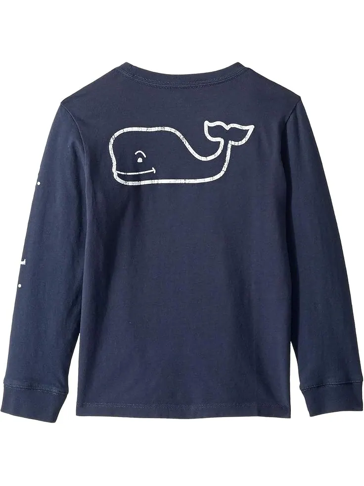 Лонгслив Vineyard Vines Kids Long — изображение 2 из 2, синий