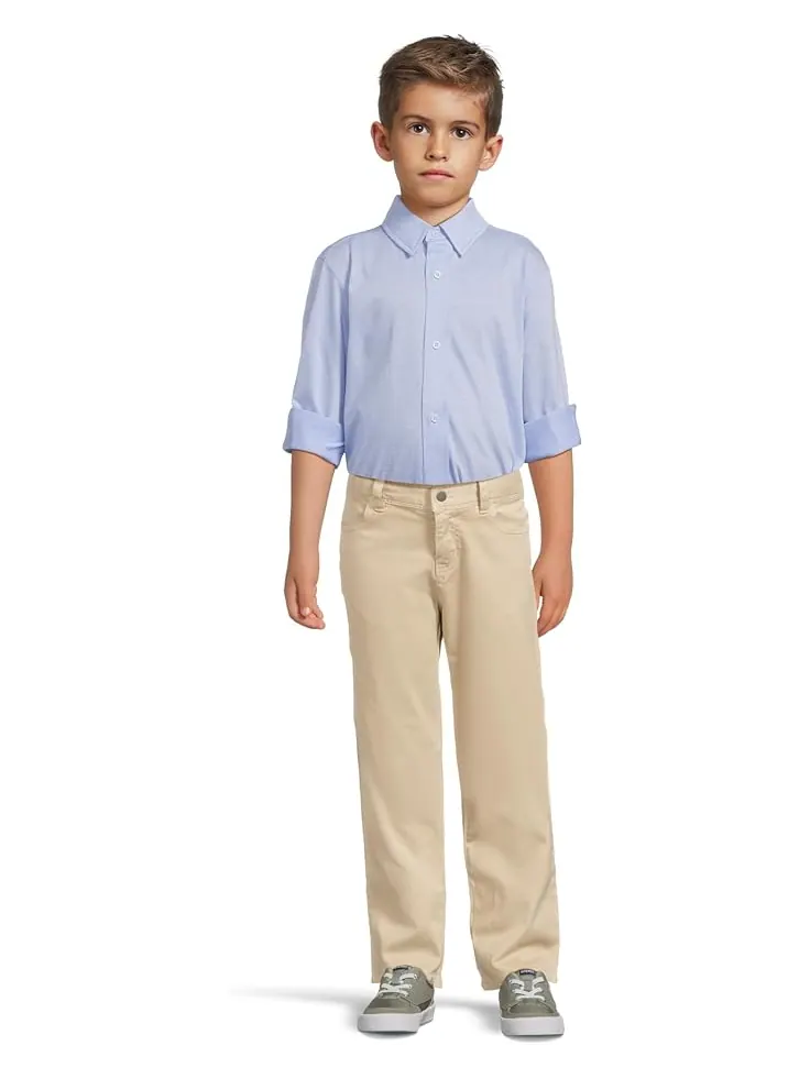 Рубашка Johnston & Murphy Kids Boys Xc Flex Stretch Long-sleeve Shirt — изображение 3 из 3, синий