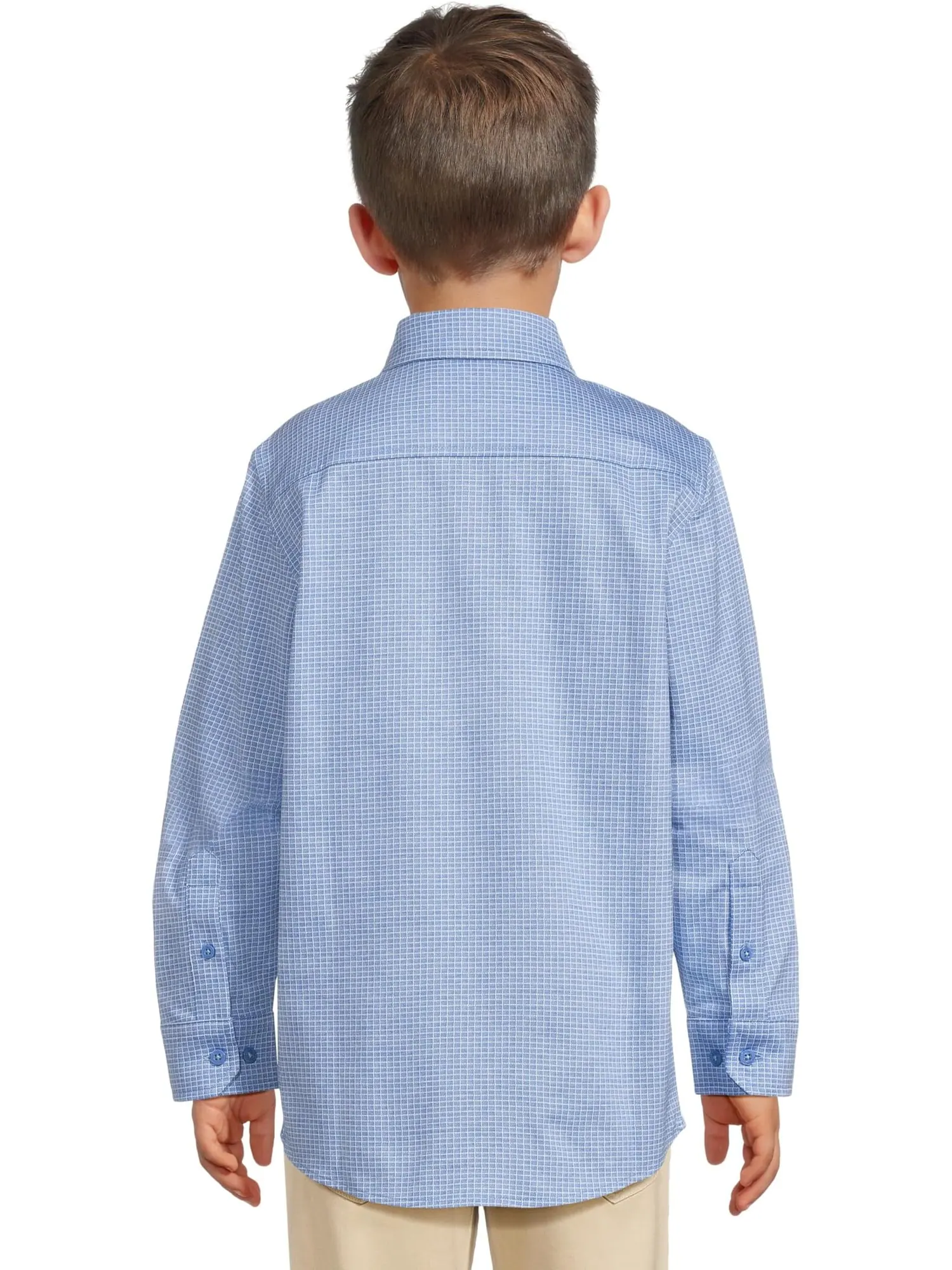 Рубашка для мальчиков Xc Flex Stretch с длинным рукавом Johnston & Murphy Kids — изображение 2 из 4, синий