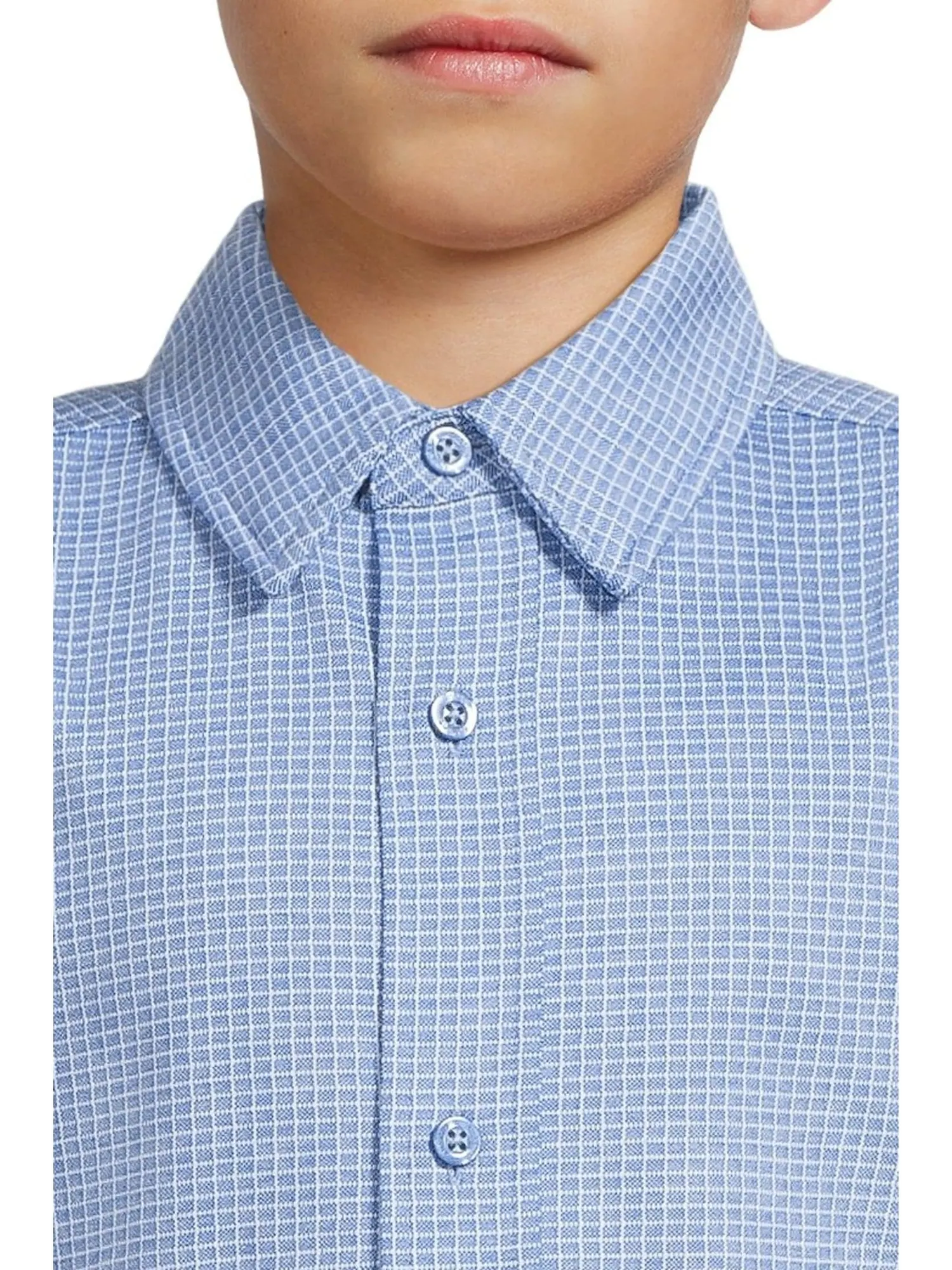 Рубашка для мальчиков Xc Flex Stretch с длинным рукавом Johnston & Murphy Kids — изображение 3 из 4, синий