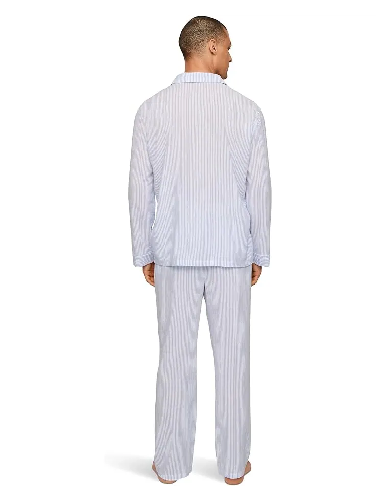 Пижама Eberjey Nautico Long Pj Set — изображение 2 из 3, белый/синий
