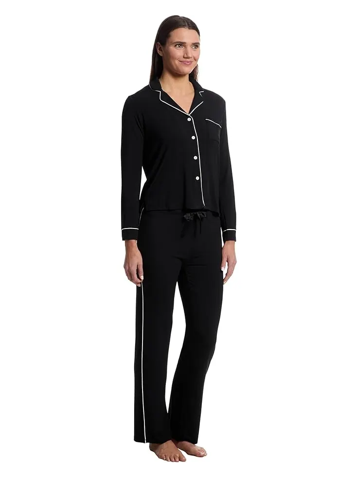 Пижама P.J. Salvage Modal Dreams Basic Pajama Set — изображение 2 из 4, черный