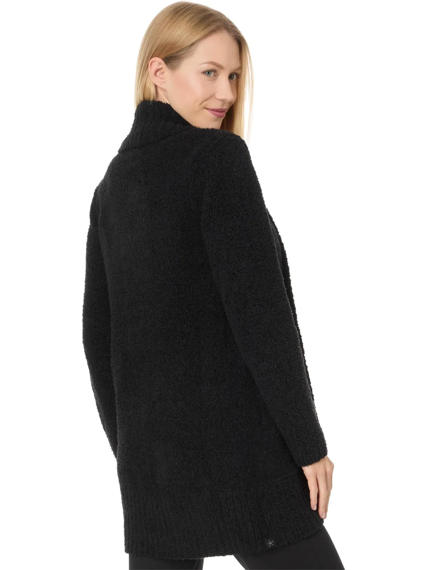 Кардиган Barefoot Dreams CozyChic Chenille Shawl Cardigan — изображение 2 из 4, черный