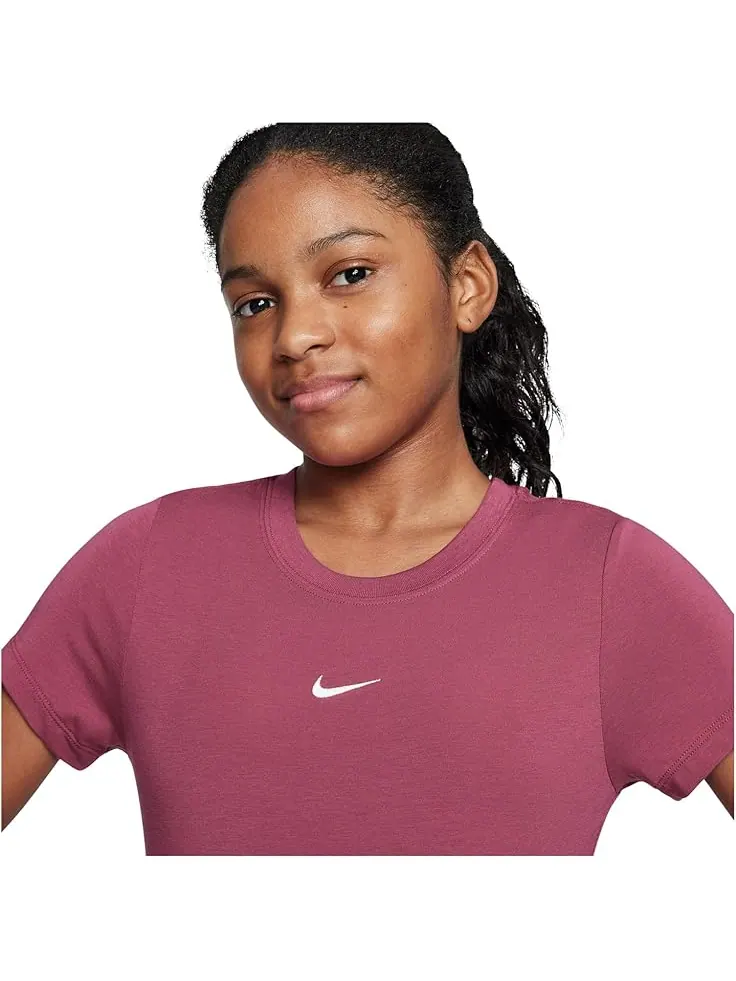 Футболка Nike Kids Sportswear Cropped T-shirt — изображение 3 из 3, свекольный красный