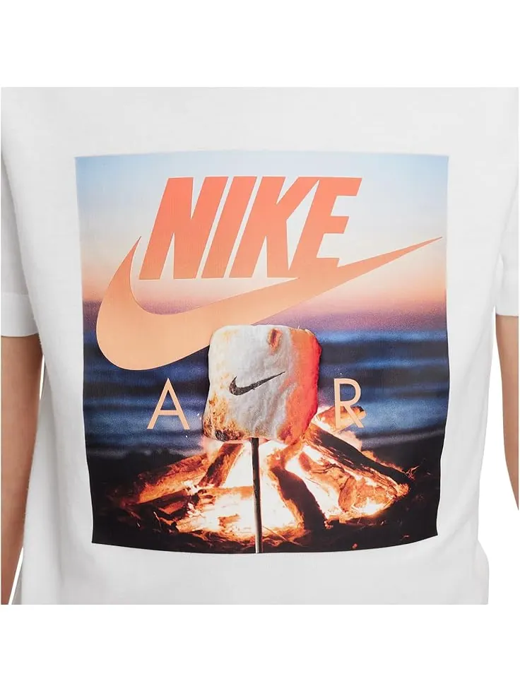 Футболка Nike Kids Sportswear Campfire T-Shirt — изображение 3 из 4, белый
