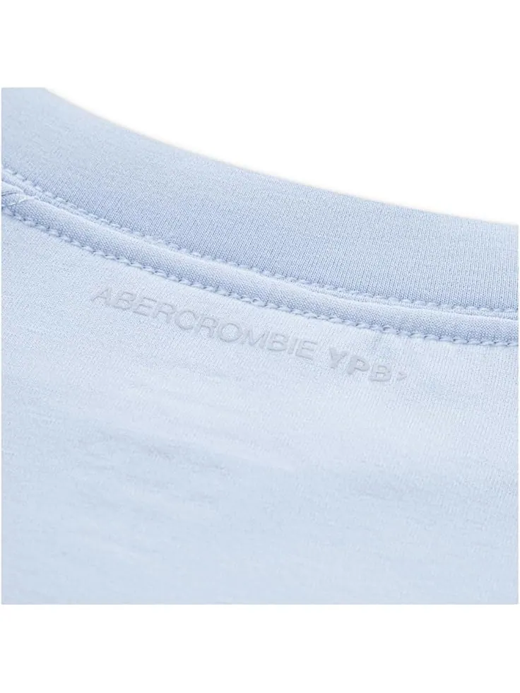 Толстовка abercrombie kids Ypb Neoknit Crew Sweatshirt — изображение 2 из 2, голубой