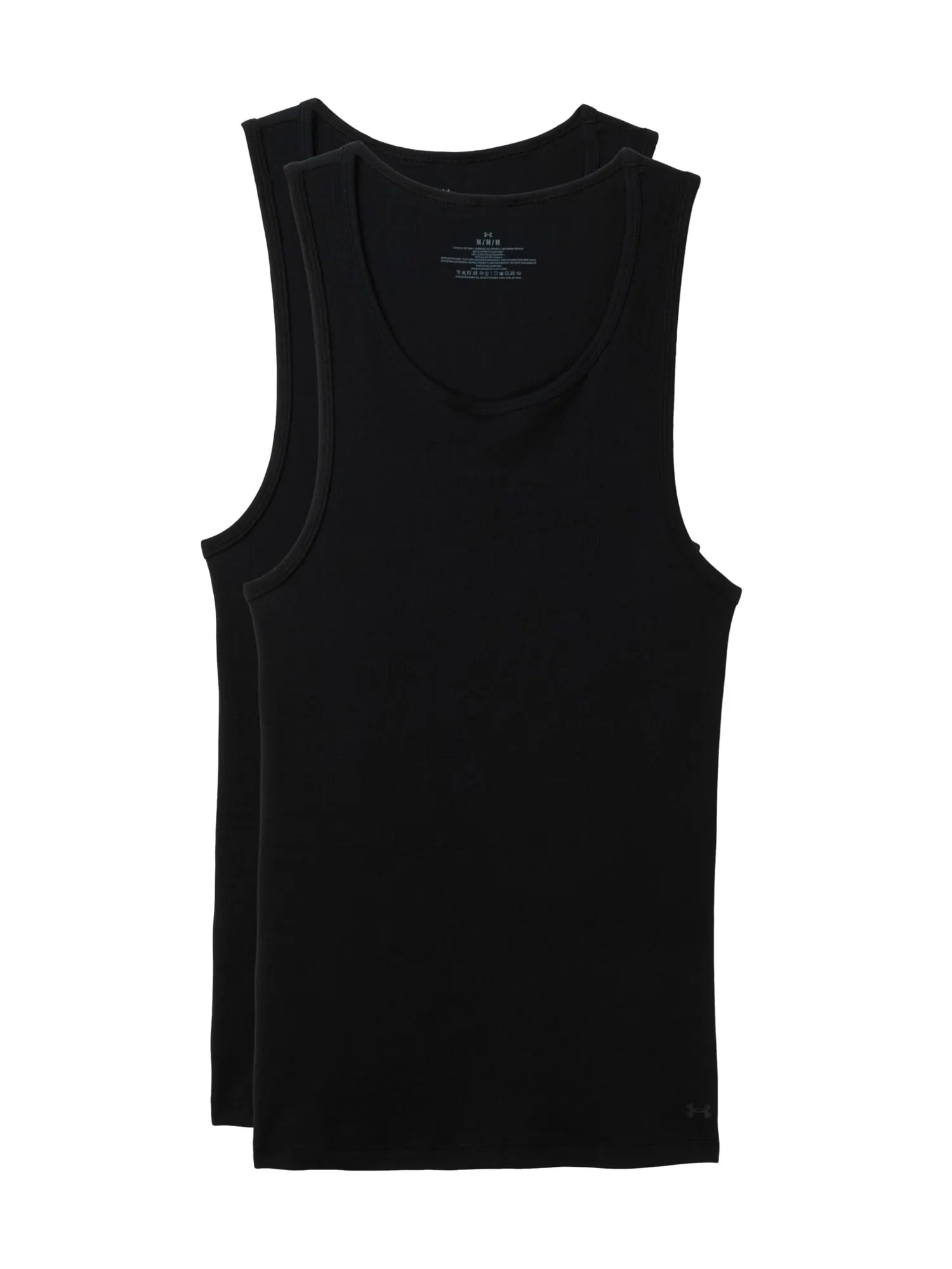 Топ Under Armour Perf Cotton Tank 2-Pack — изображение 1 из 1, черный