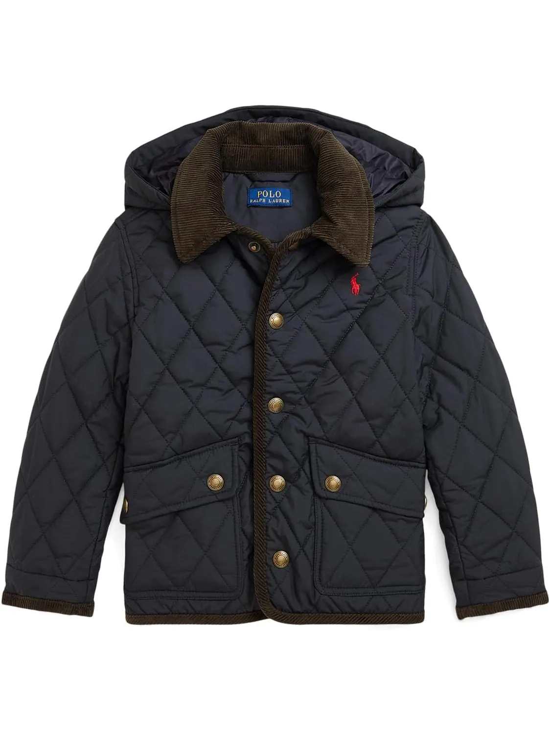Куртка-амбар с капюшоном Polo Ralph Lauren Kids — изображение 1 из 3, черный