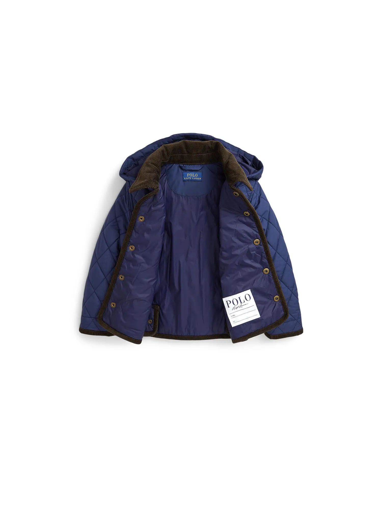 Куртка Polo Ralph Lauren Kids Hooded Barn Jacket — изображение 3 из 4, темно-синий