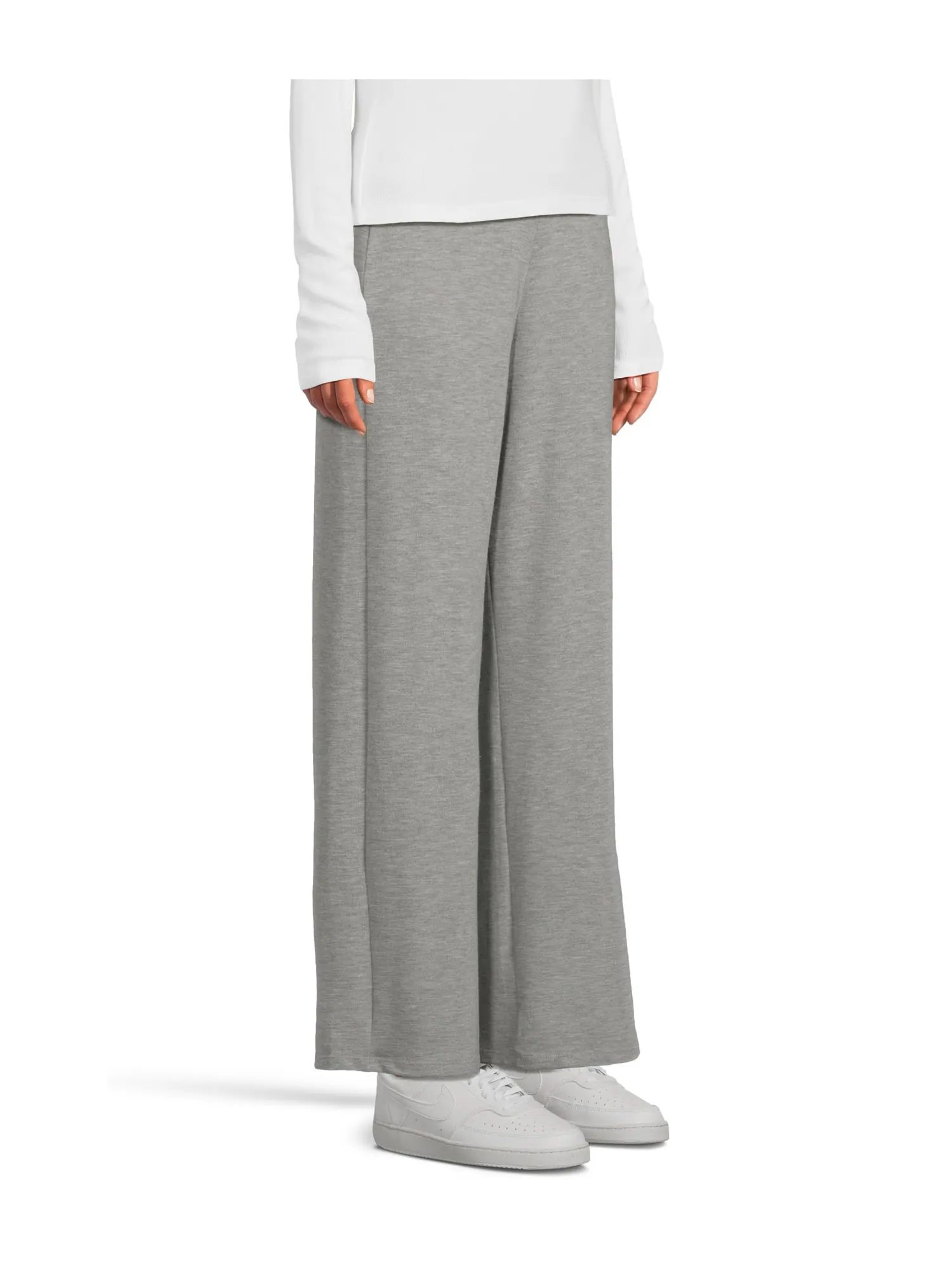 Брюки Michael Stars Jones Wide Leg Pants — изображение 2 из 5, серый