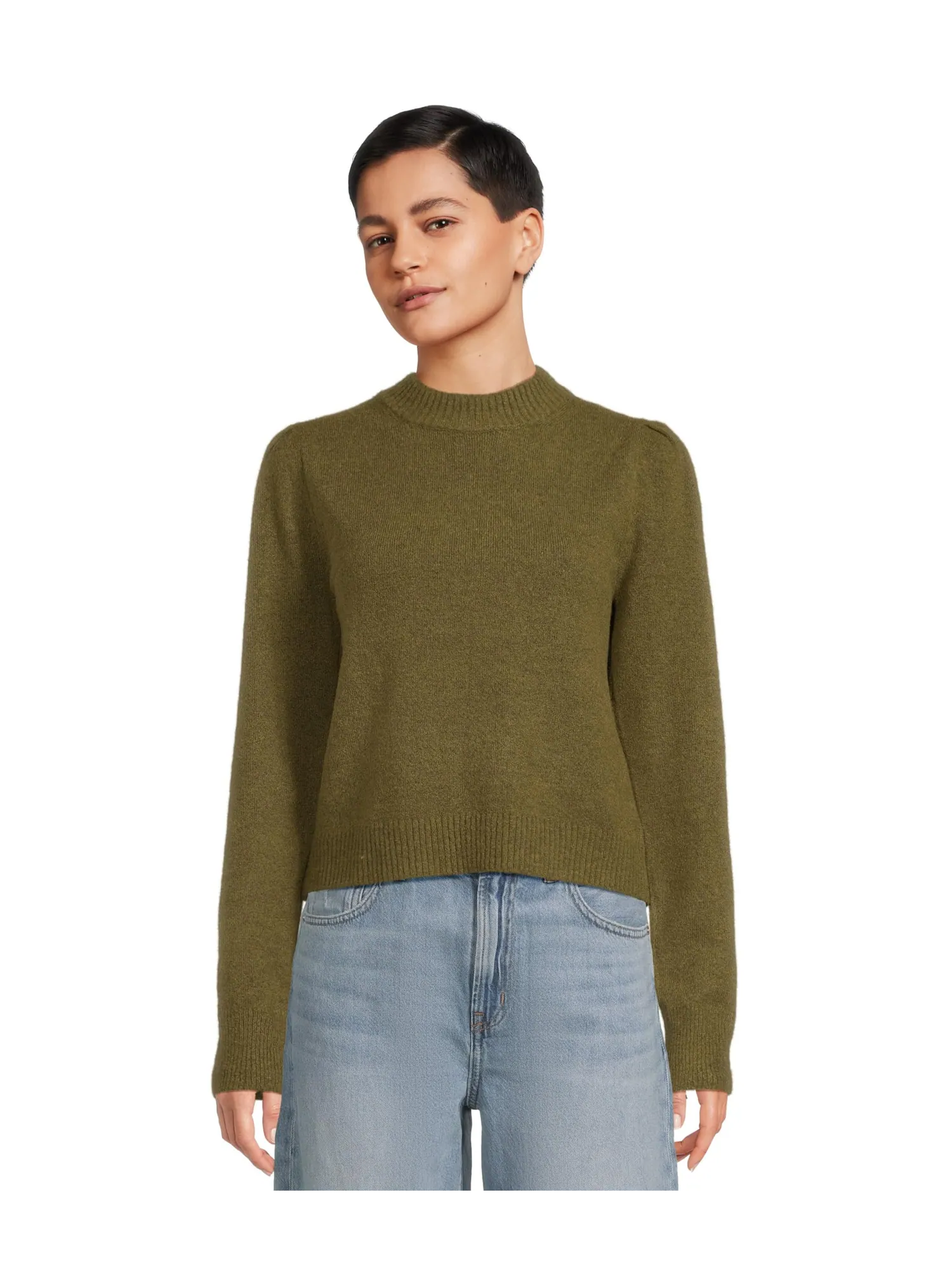 Свитер Michael Stars Genova Puff Sleeve Pullover — изображение 1 из 5, топиарный
