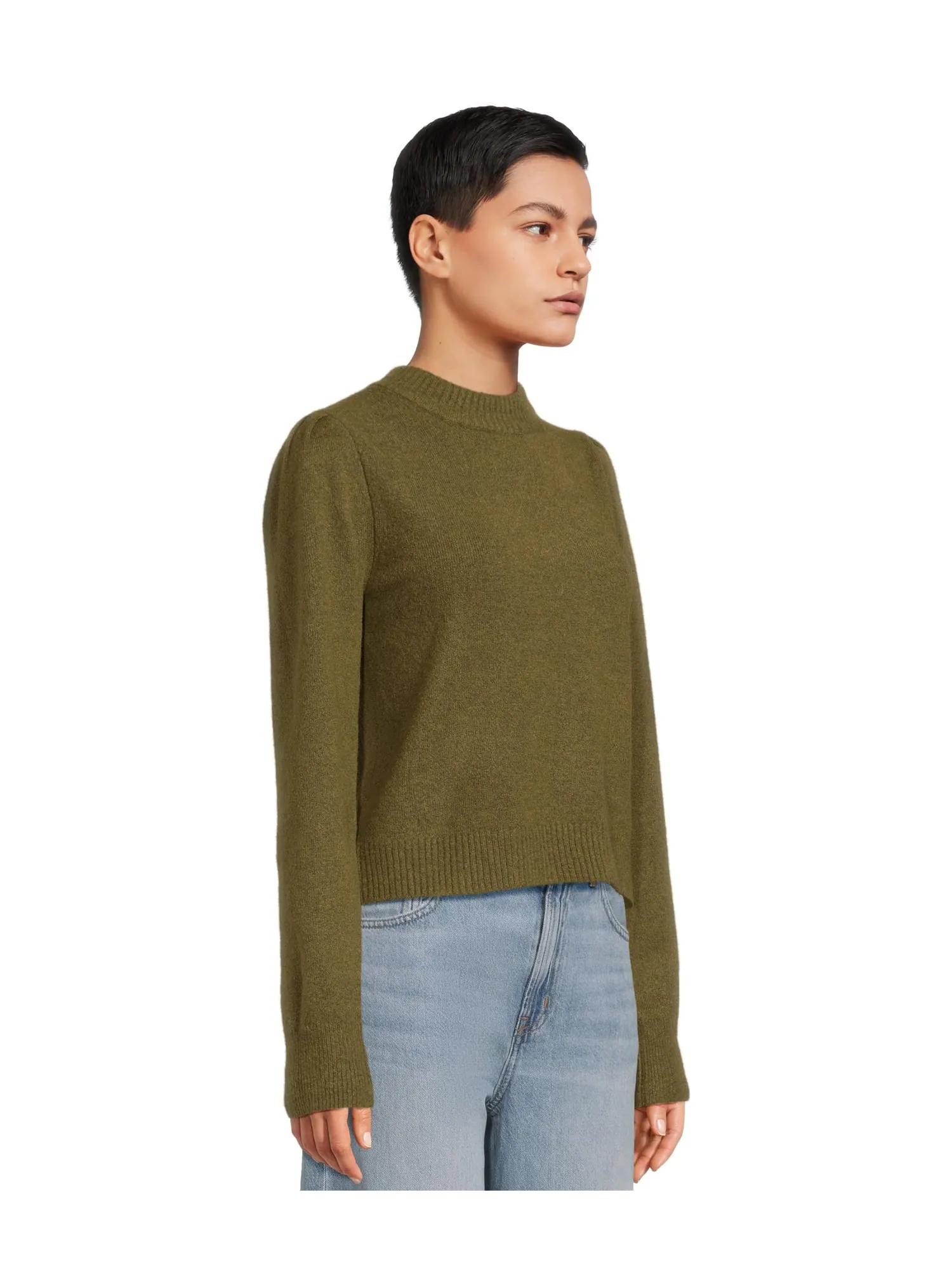 Свитер Michael Stars Genova Puff Sleeve Pullover — изображение 2 из 5, топиарный