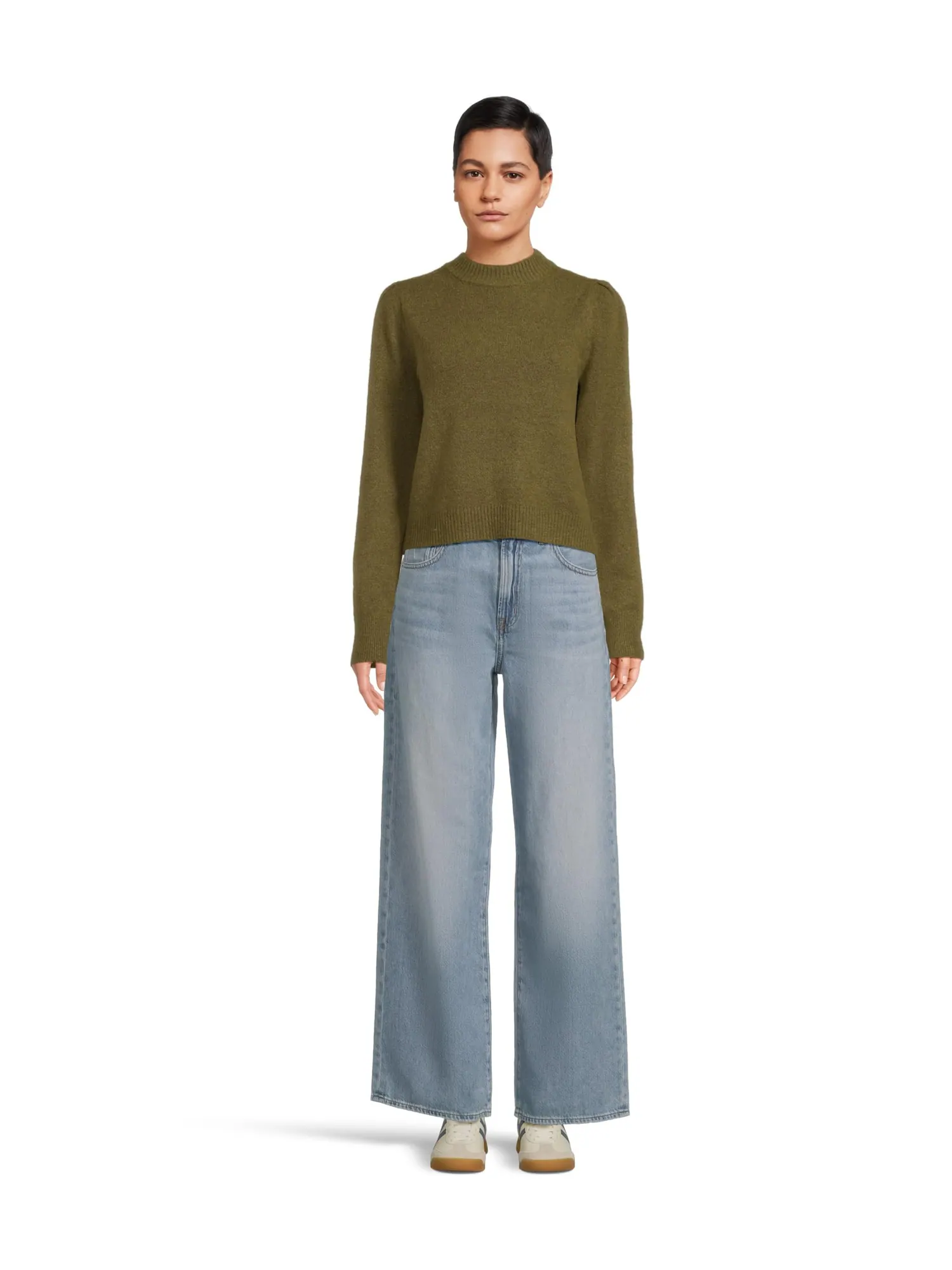 Свитер Michael Stars Genova Puff Sleeve Pullover — изображение 5 из 5, топиарный