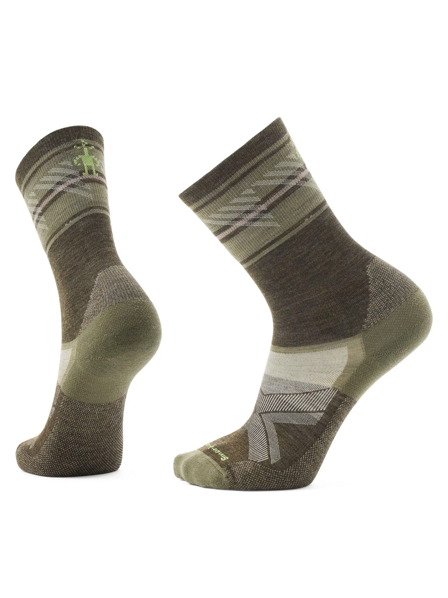 Носки Smartwool Bike Targeted Cushion Cold Weather Crew Socks — изображение 1 из 1, оливковый
