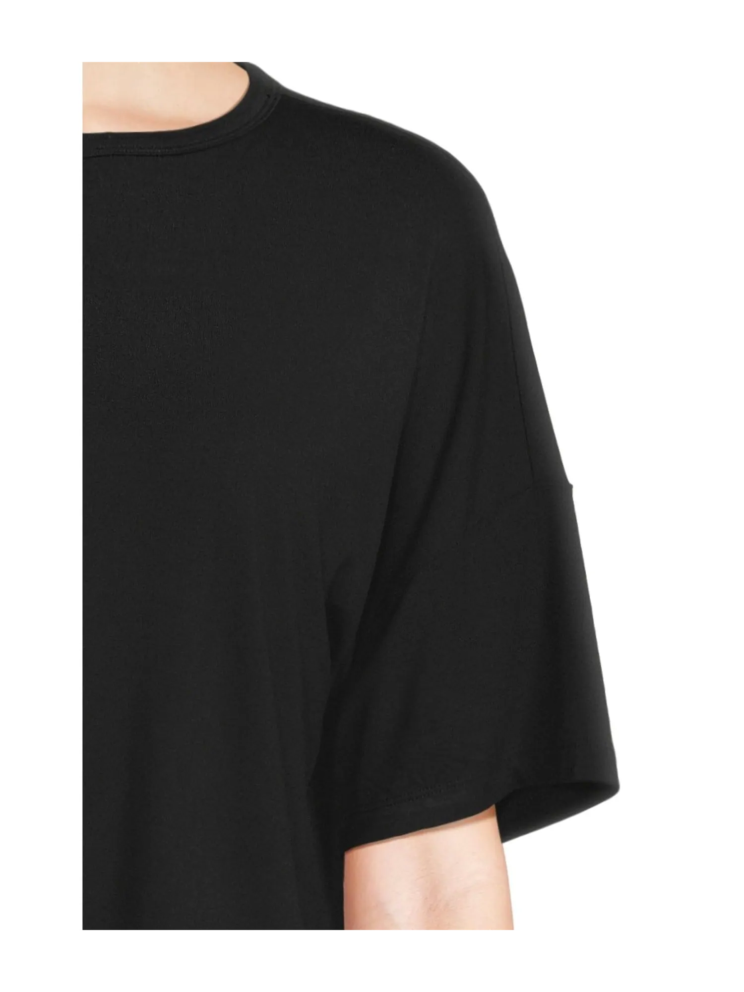 Футболка Barefoot Dreams Ultra Soft Jersey Short Sleeve Boxy Tee — изображение 4 из 5, черный