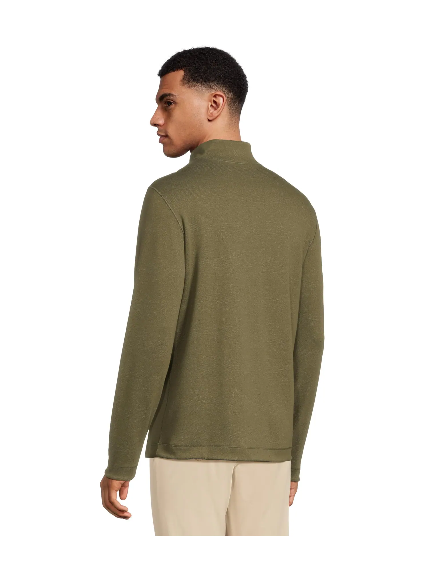 Свитер Johnston & Murphy Xc4 Performance Reversible Quarter-zip — изображение 3 из 5, оливковый/темно-синий