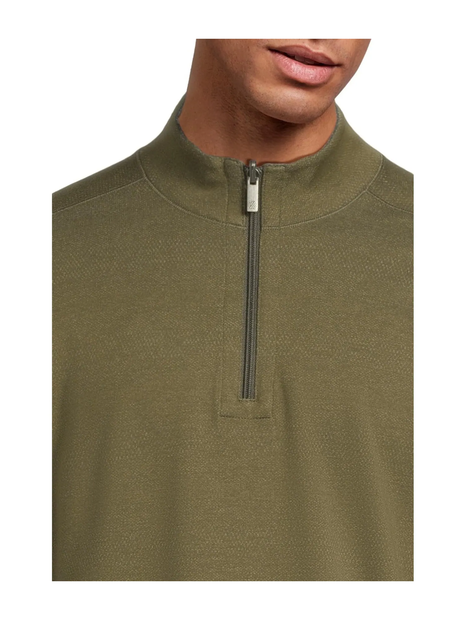 Свитер Johnston & Murphy Xc4 Performance Reversible Quarter-zip — изображение 4 из 5, оливковый/темно-синий