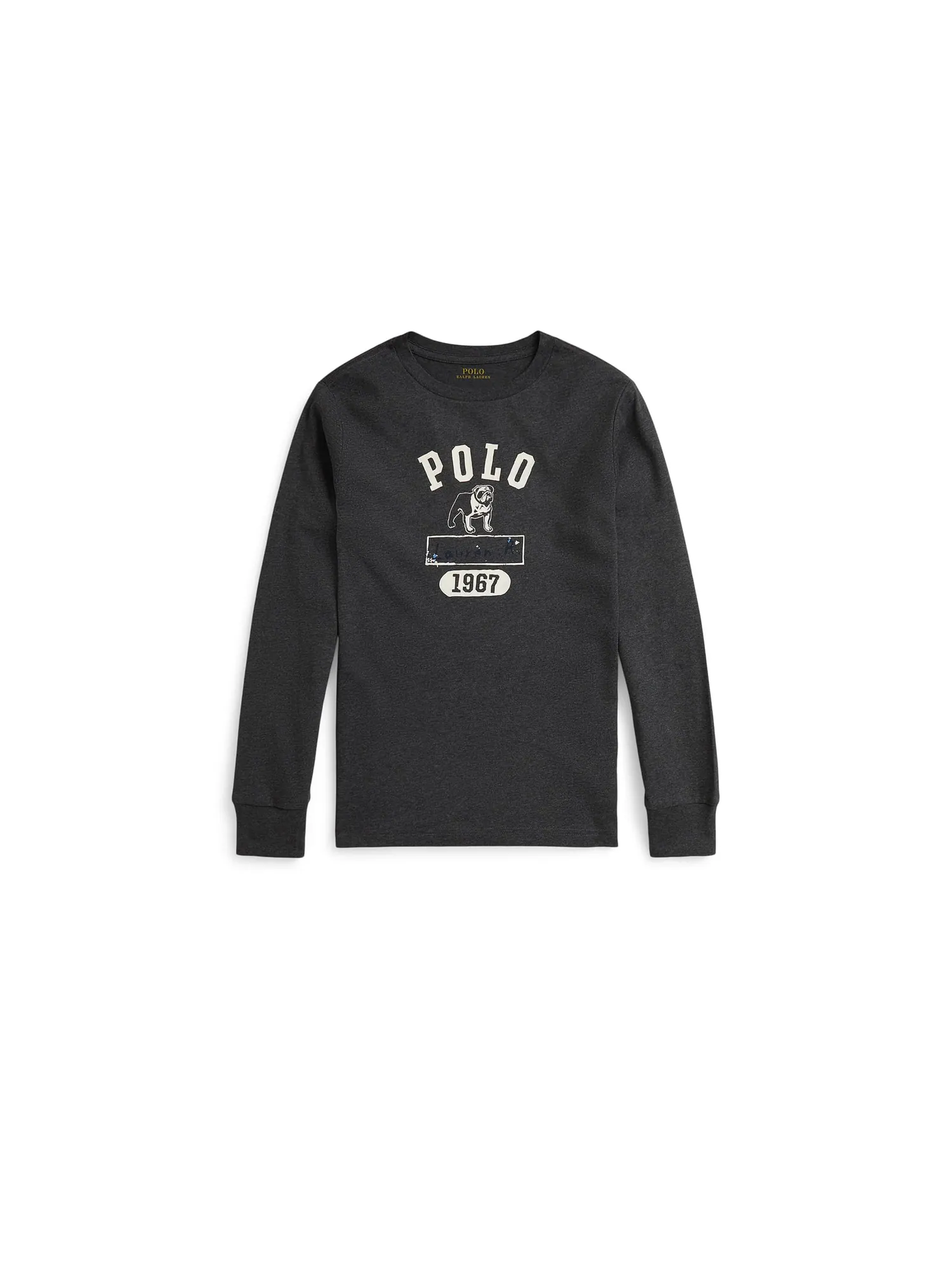 Футболка Polo Ralph Lauren Kids Cotton Jersey Graphic Long Sleeve Tee — изображение 2 из 2, фиолетовый