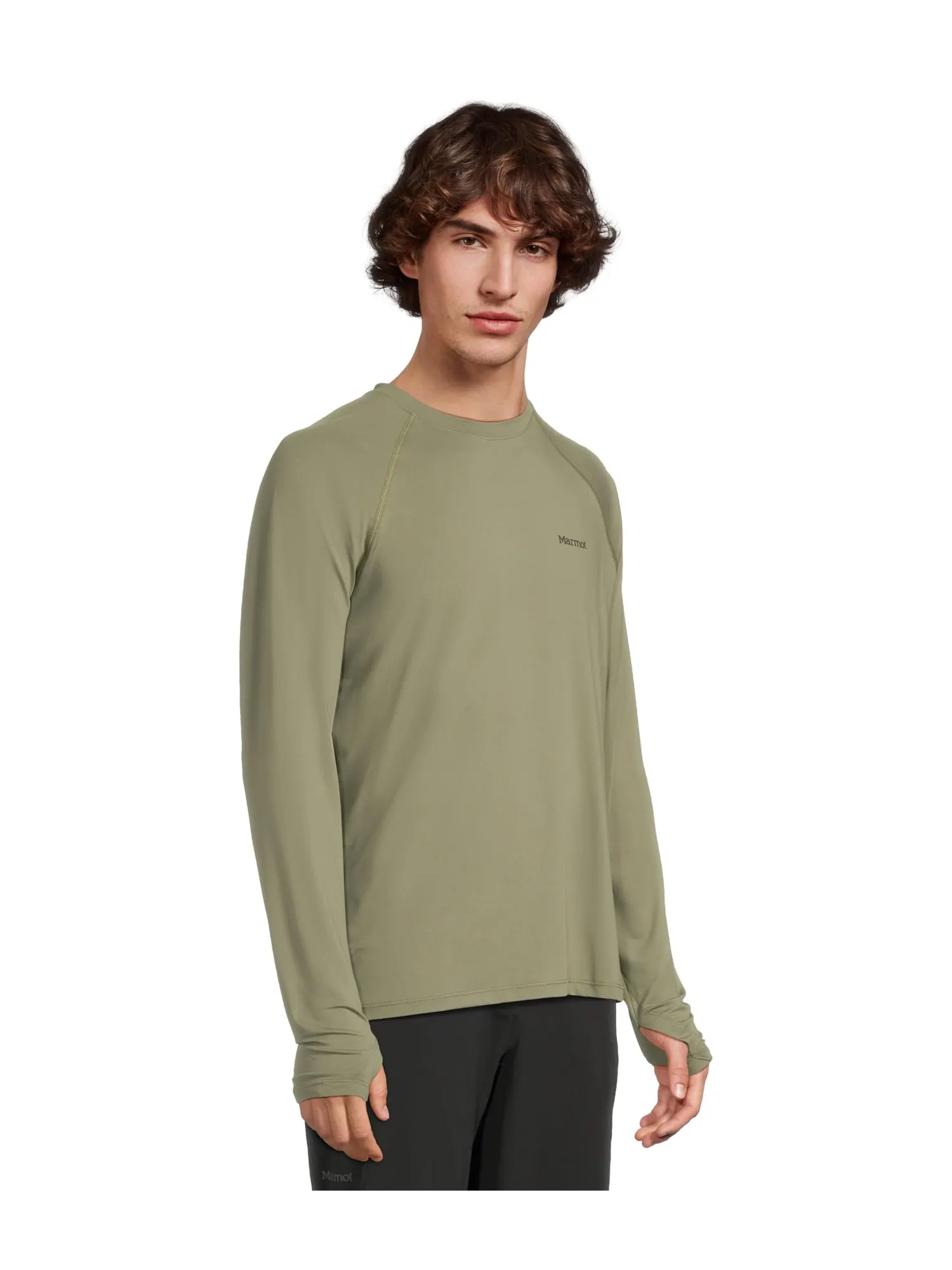 Лонгслив Marmot Windridge Long Sleeve — изображение 2 из 5, оливковый