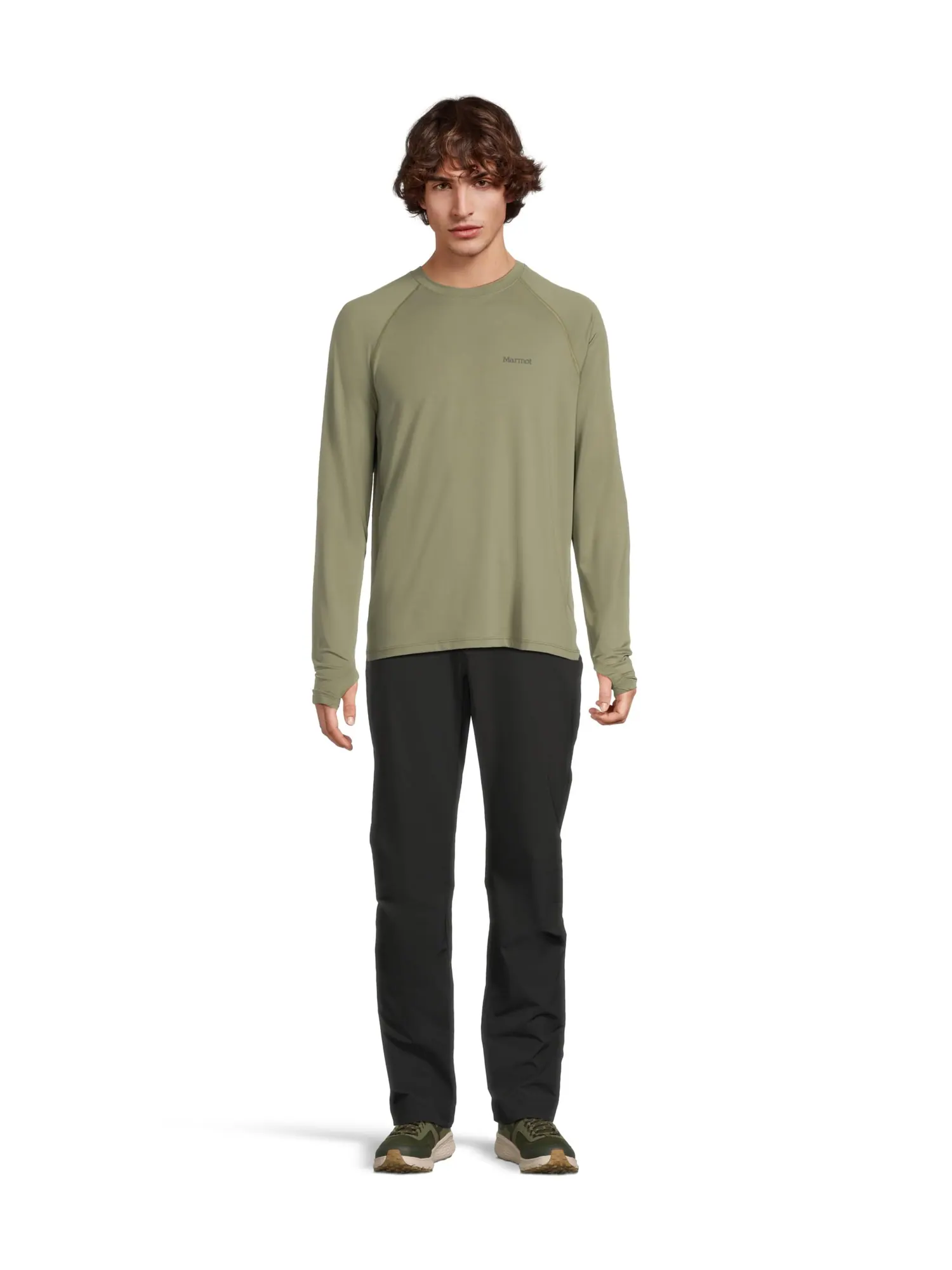 Лонгслив Marmot Windridge Long Sleeve — изображение 5 из 5, оливковый
