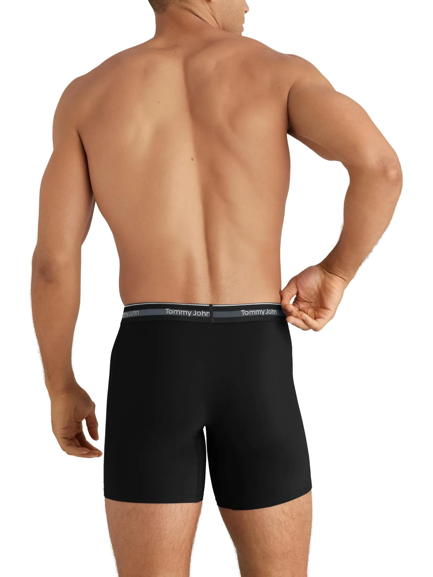 Боксеры Tommy John Comfort Micro 6" Boxer Brief 3-Pack — изображение 3 из 3, черный