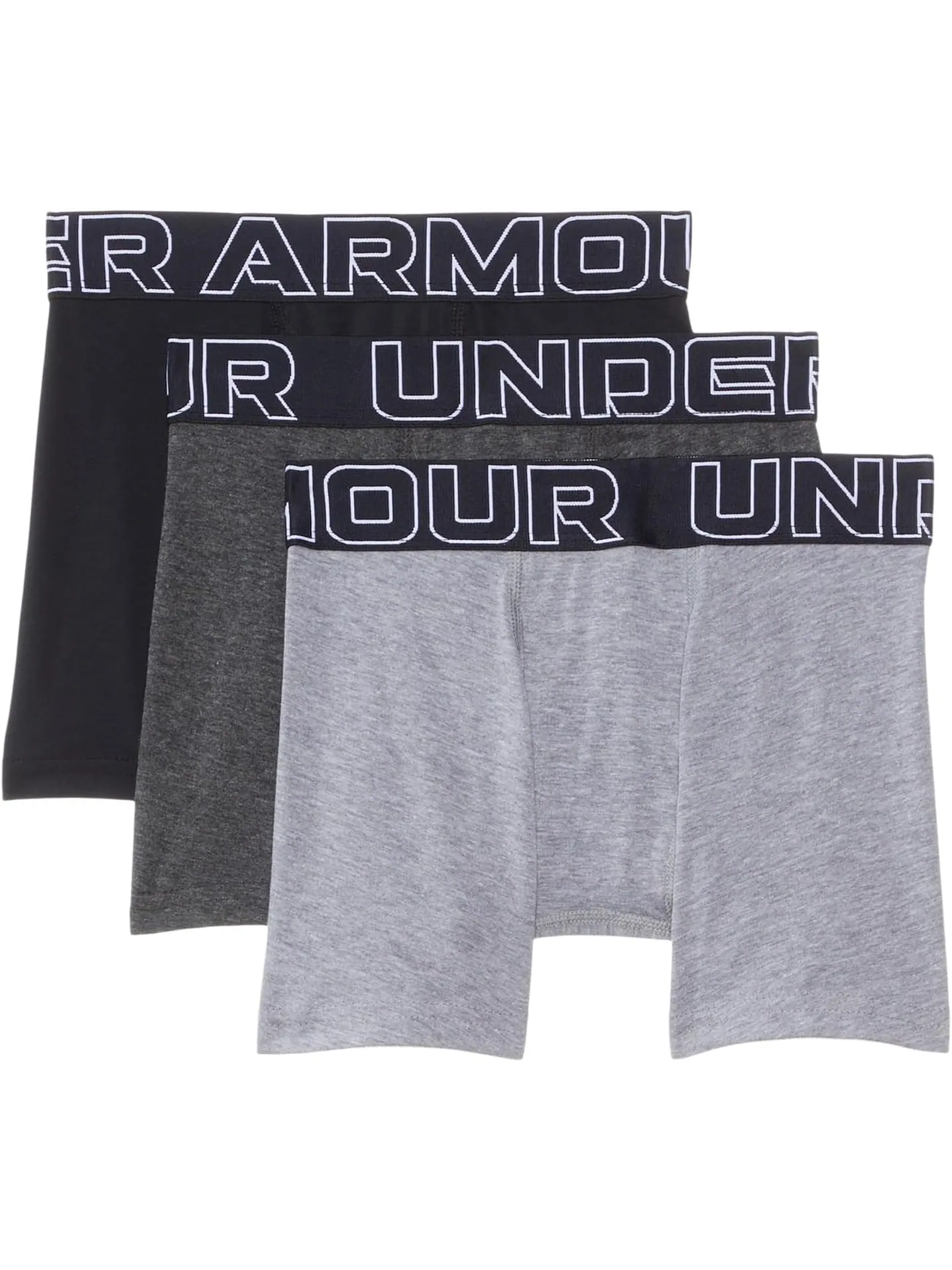 Боксеры Under Armour Kids Boxer Brief Underwear — изображение 1 из 1, сталь