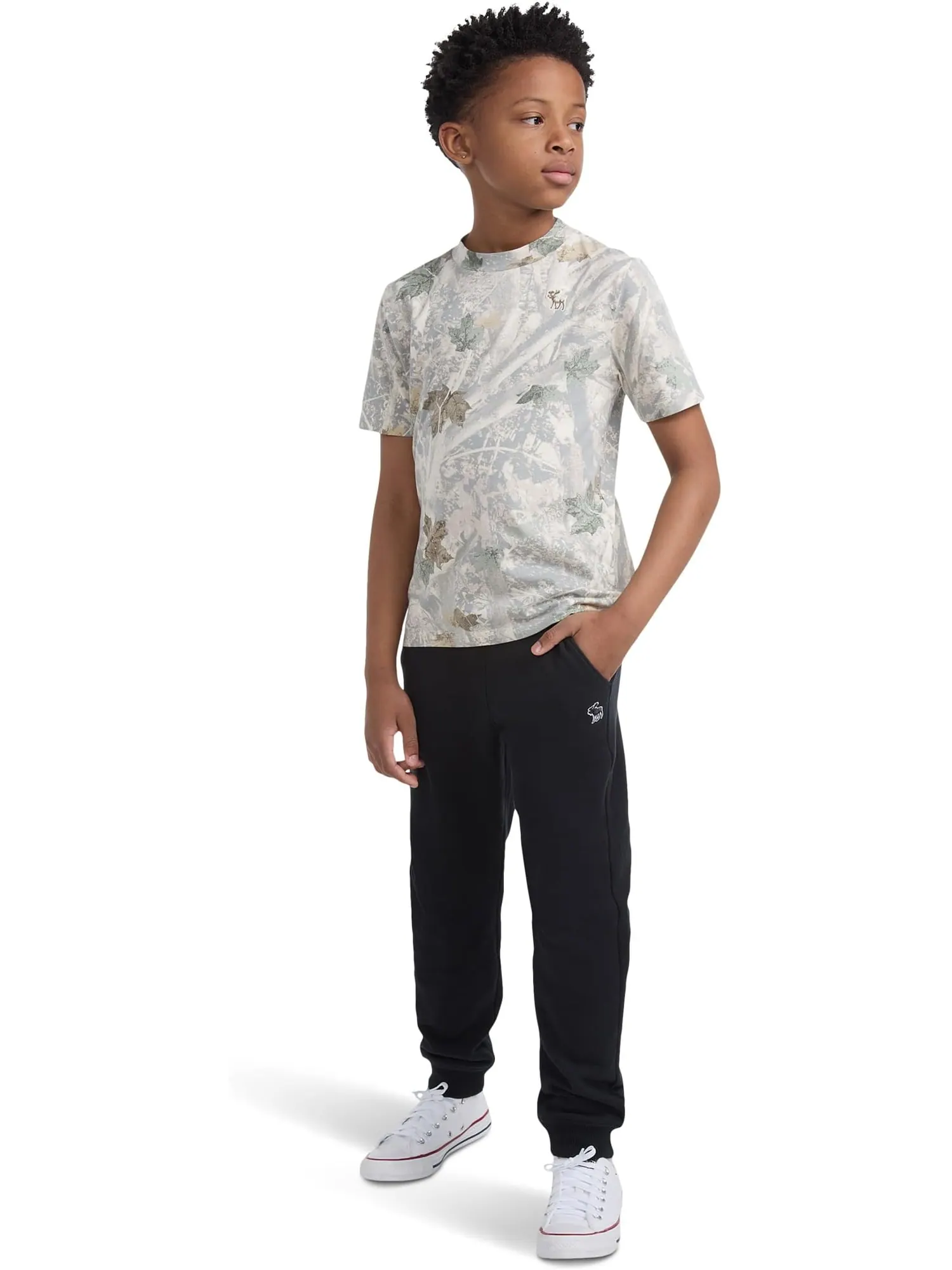 Брюки abercrombie kids Essentials Fleece Joggers — изображение 3 из 3, антрацит