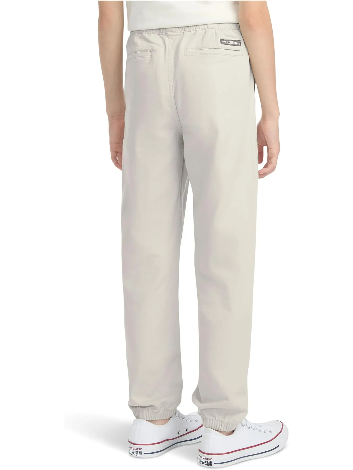 Брюки abercrombie kids Slim Twill Joggers — изображение 2 из 3, серый