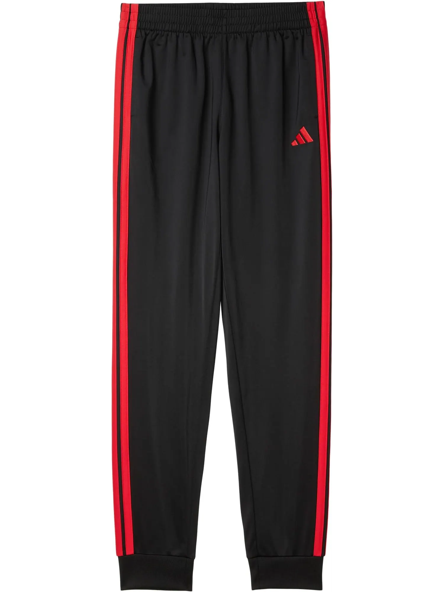 Брюки adidas Kids 3-Stripes Tricot Jogger — изображение 1 из 1, черный/красный