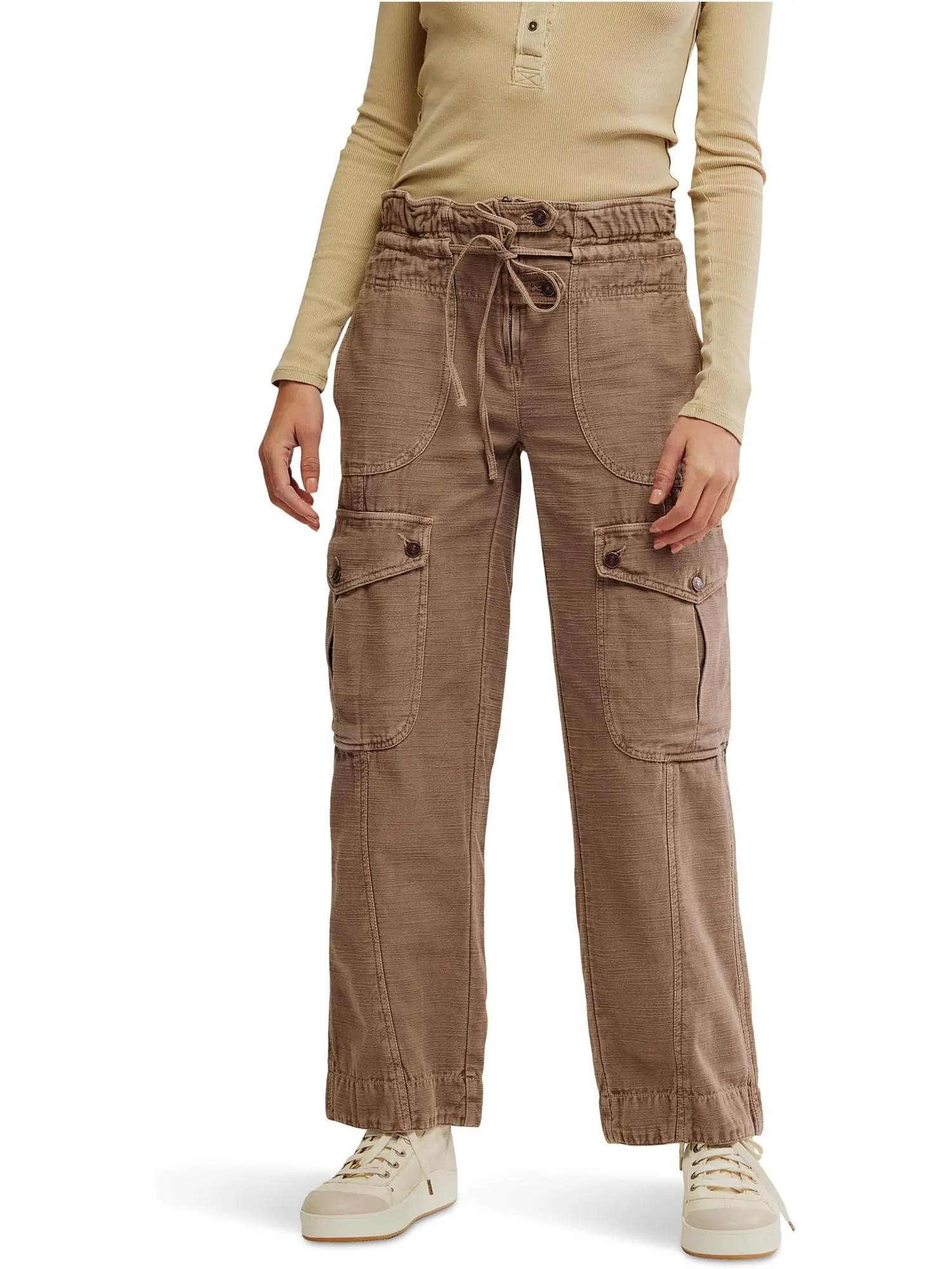 Брюки Free People Park Ave Pants — изображение 1 из 5, коричневый