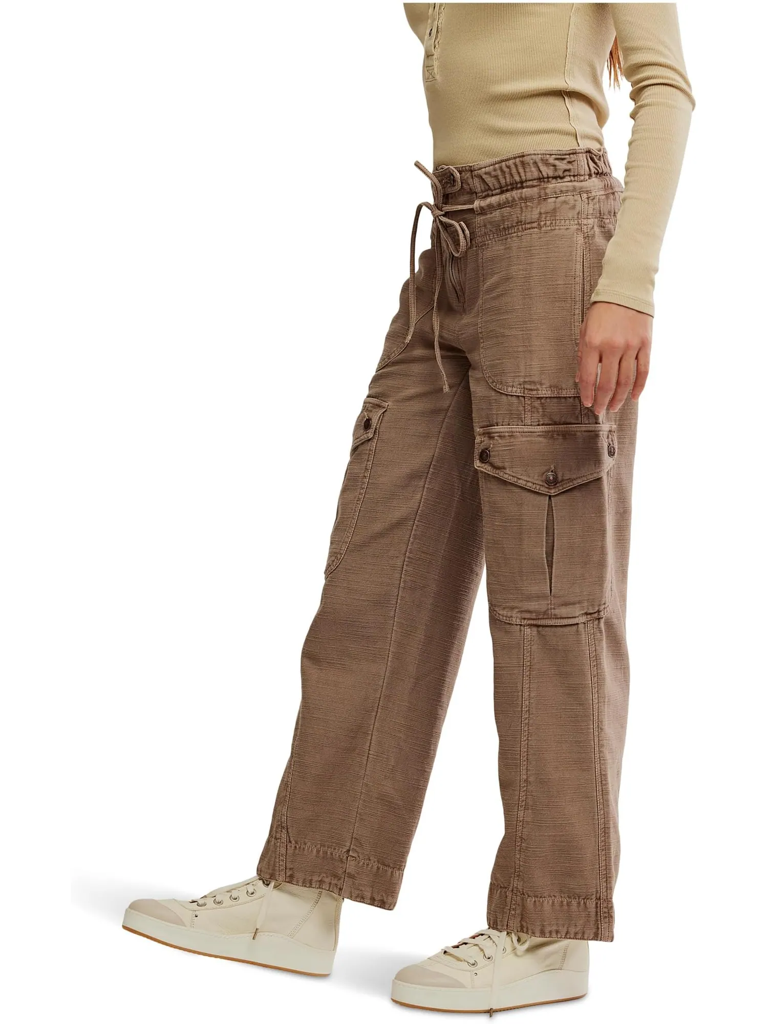 Брюки Free People Park Ave Pants — изображение 2 из 5, коричневый