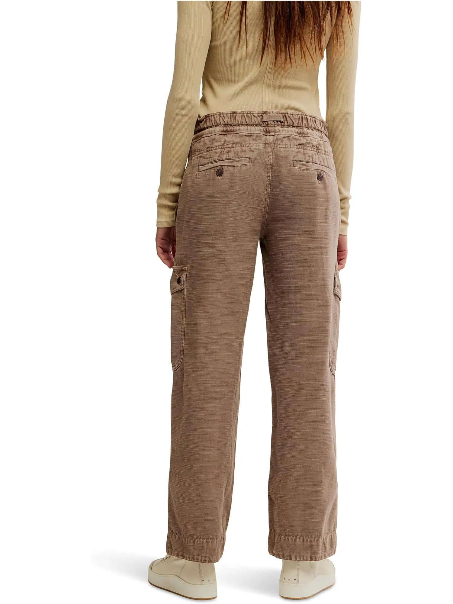 Брюки Free People Park Ave Pants — изображение 3 из 5, коричневый