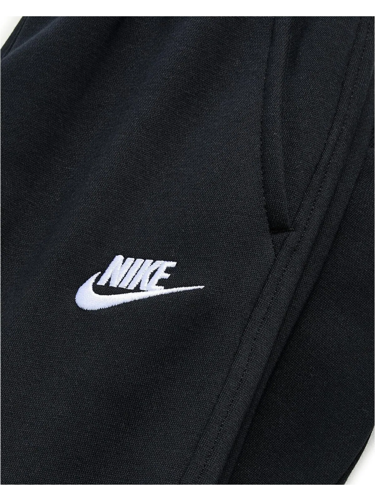 Спортивные флисовые брюки-джоггеры Club Nike Kids — изображение 3 из 6, черный/белый