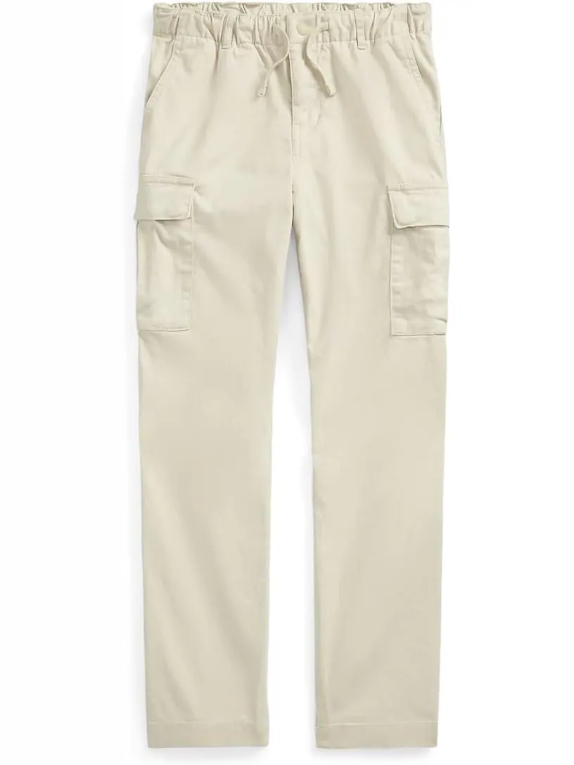 Брюки Polo Ralph Lauren Kids Stretch Chino Cargo Pants — изображение 1 из 2, серый