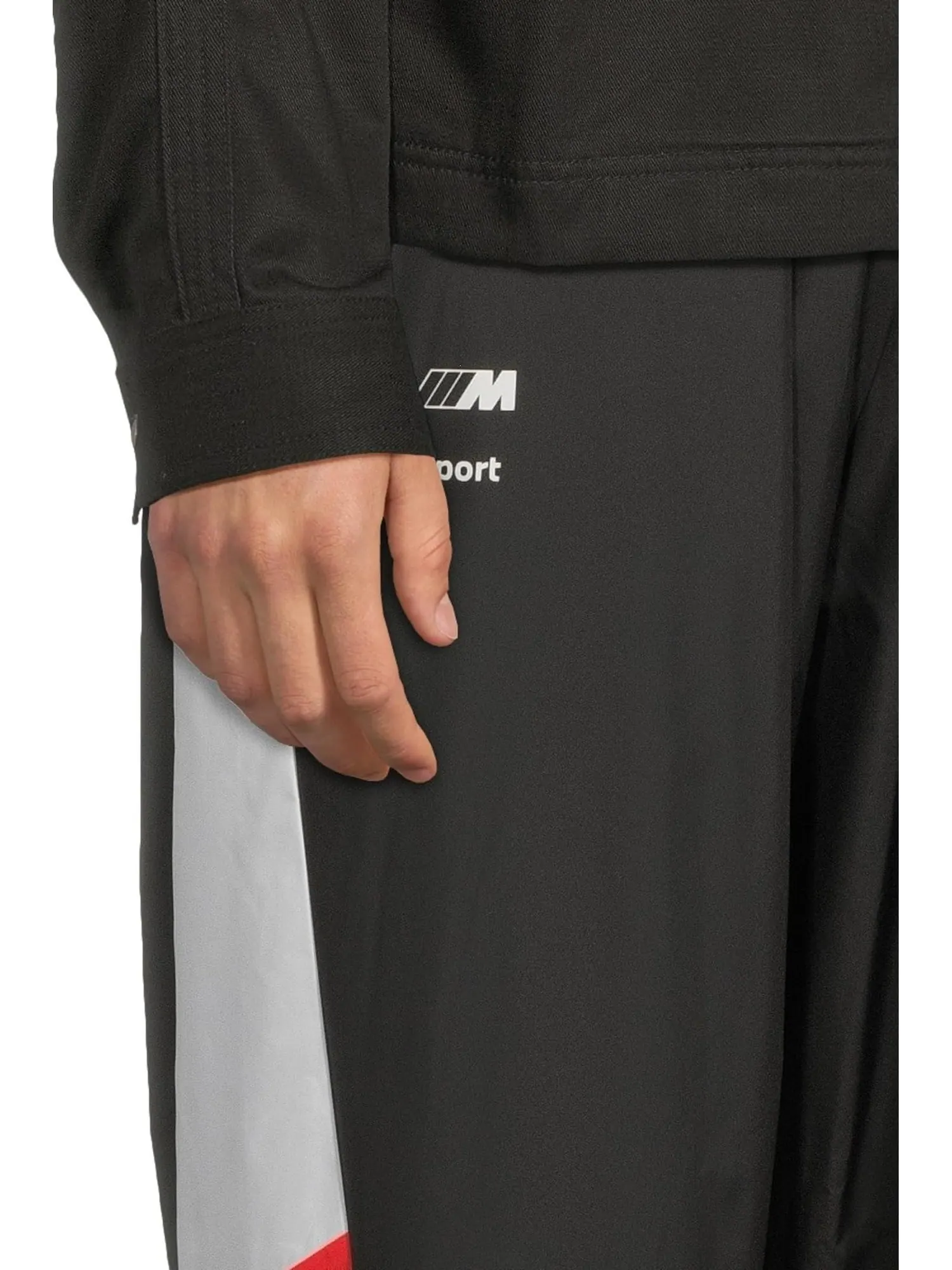 Брюки PUMA Bmw M Motorsport Woven Pants — изображение 4 из 5, черный