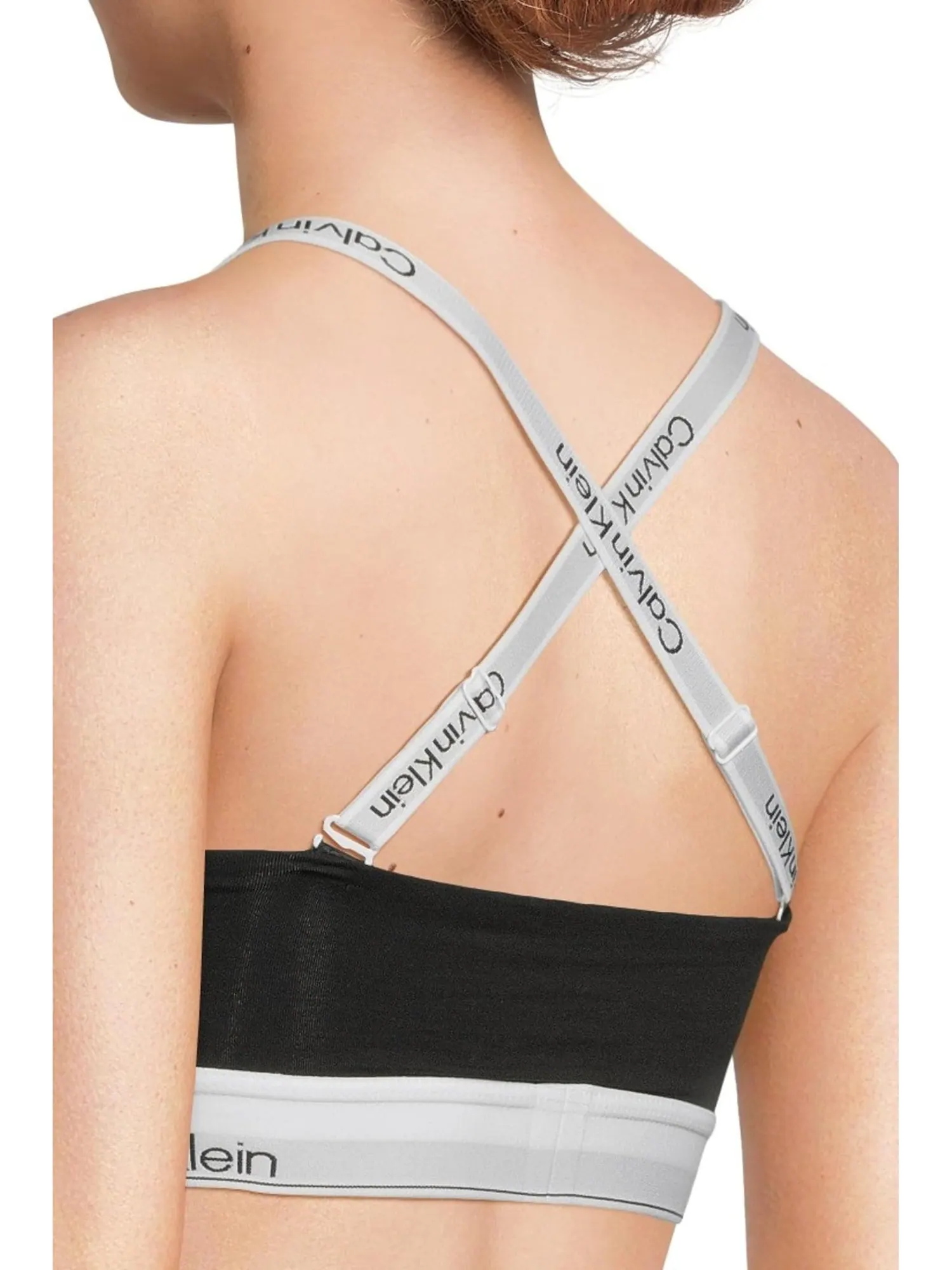 Бюстгальтер Calvin Klein Underwear Icon Cotton Modal Lightly Lined Bandeau Bra — изображение 4 из 5, черный
