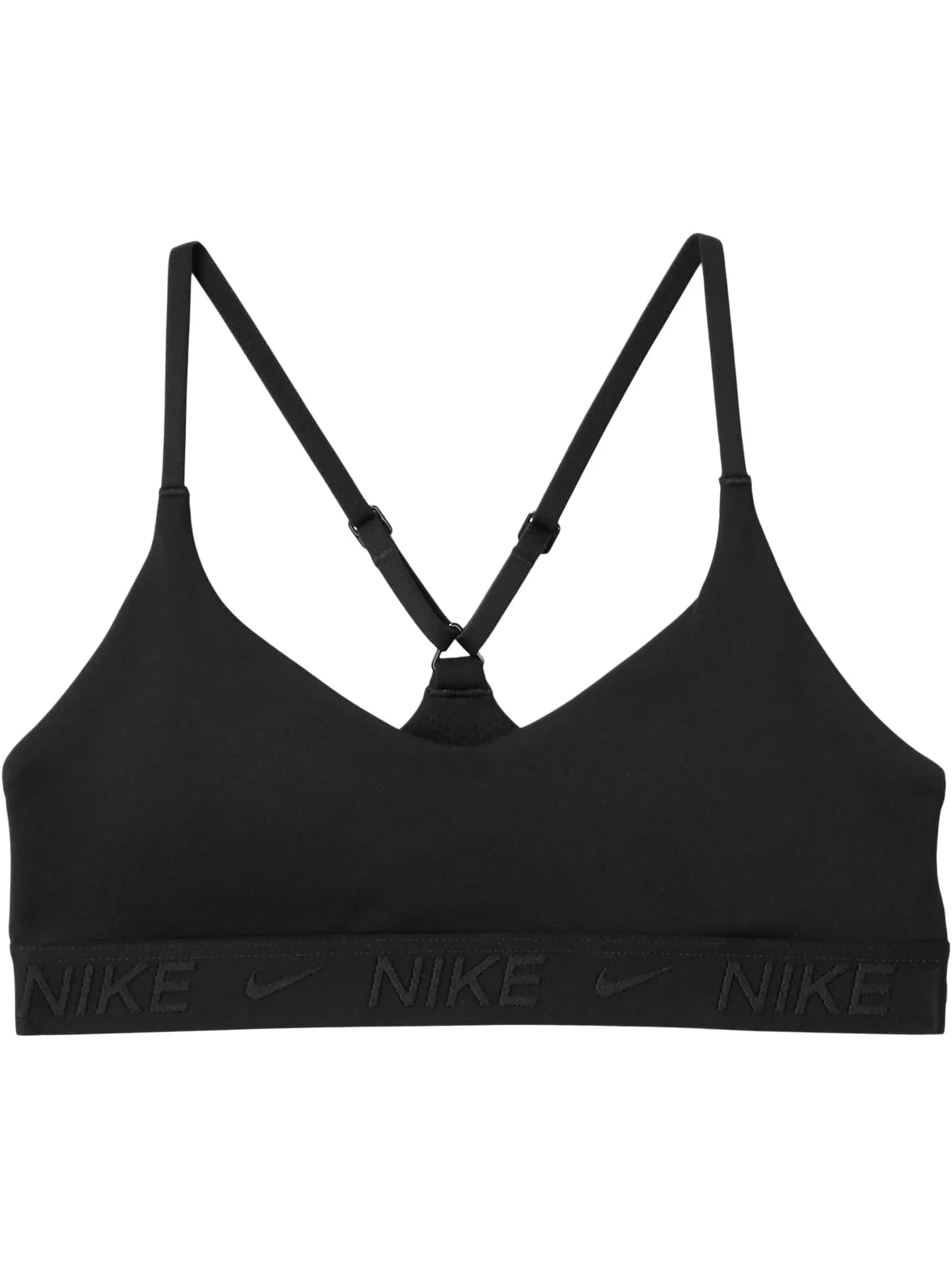 Бюстгальтер Nike Kids Dri-FIT Indy Bra — изображение 1 из 1, черный/черный