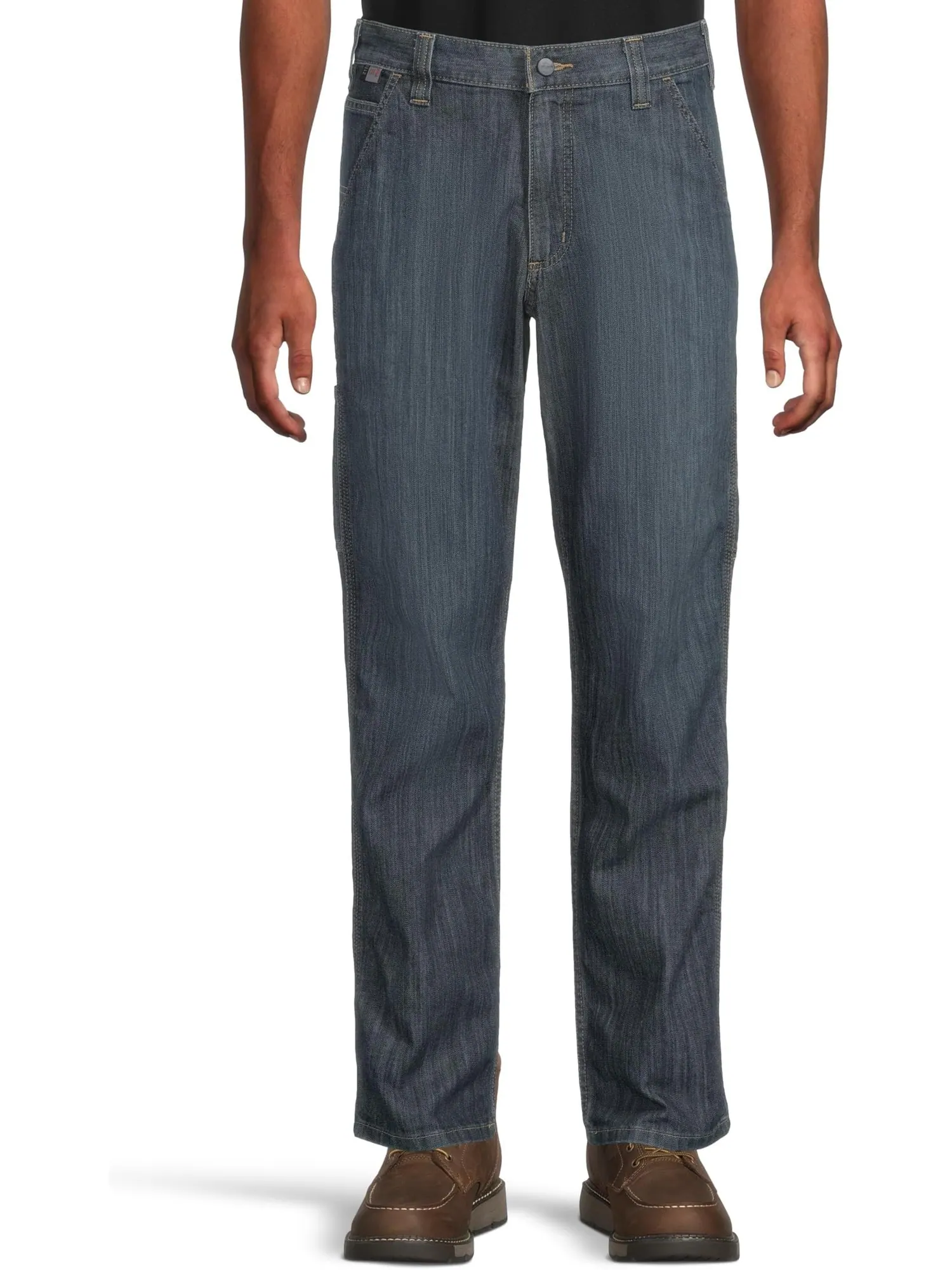 Джинсы Carhartt Flame-Resistant Force Rugged Flex Relaxed Fit Utility Jeans in Boulder — изображение 1 из 5, серый