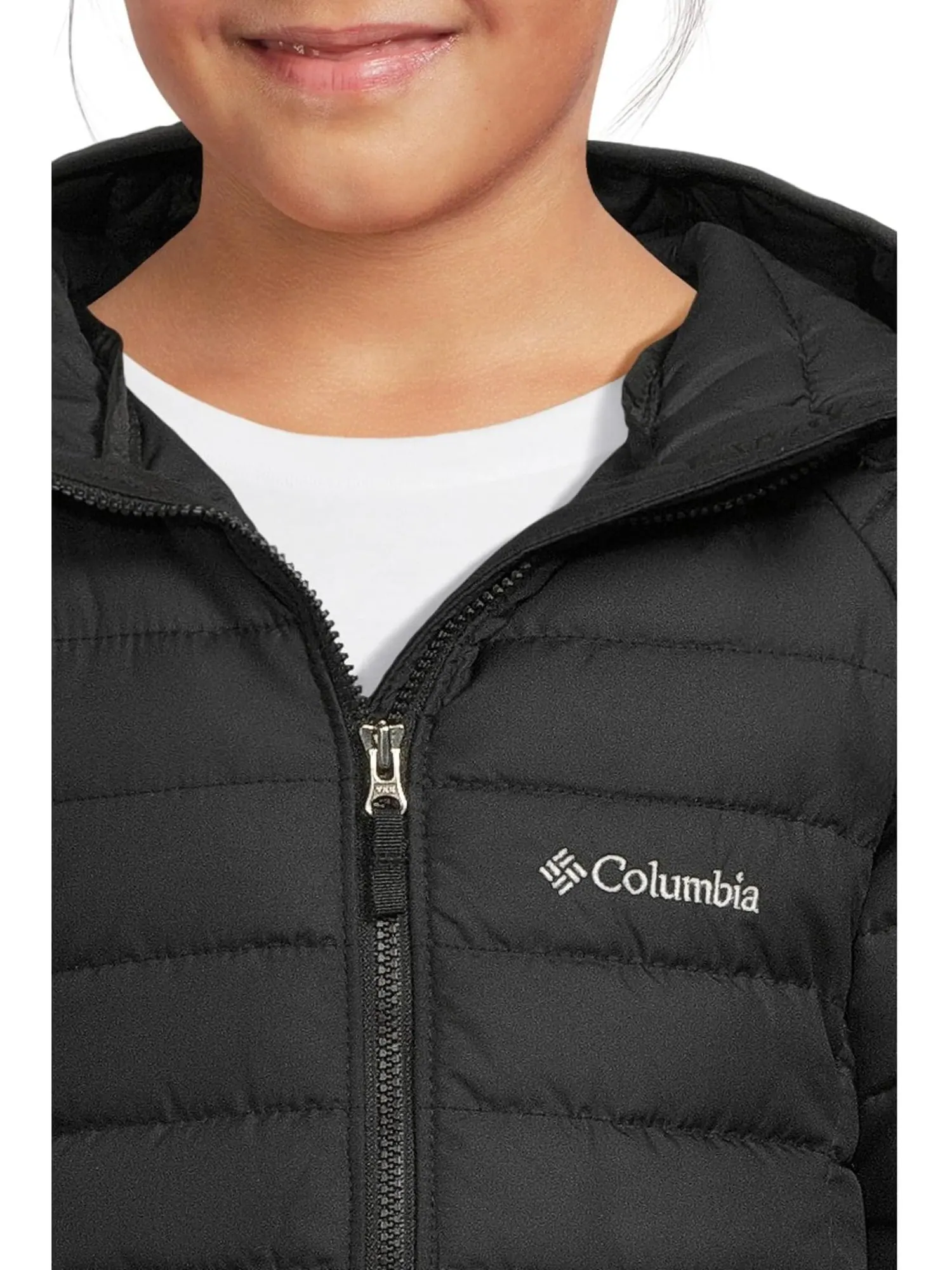 Куртка Columbia Kids Powder Lite II Hooded Jacket — изображение 3 из 3, черный