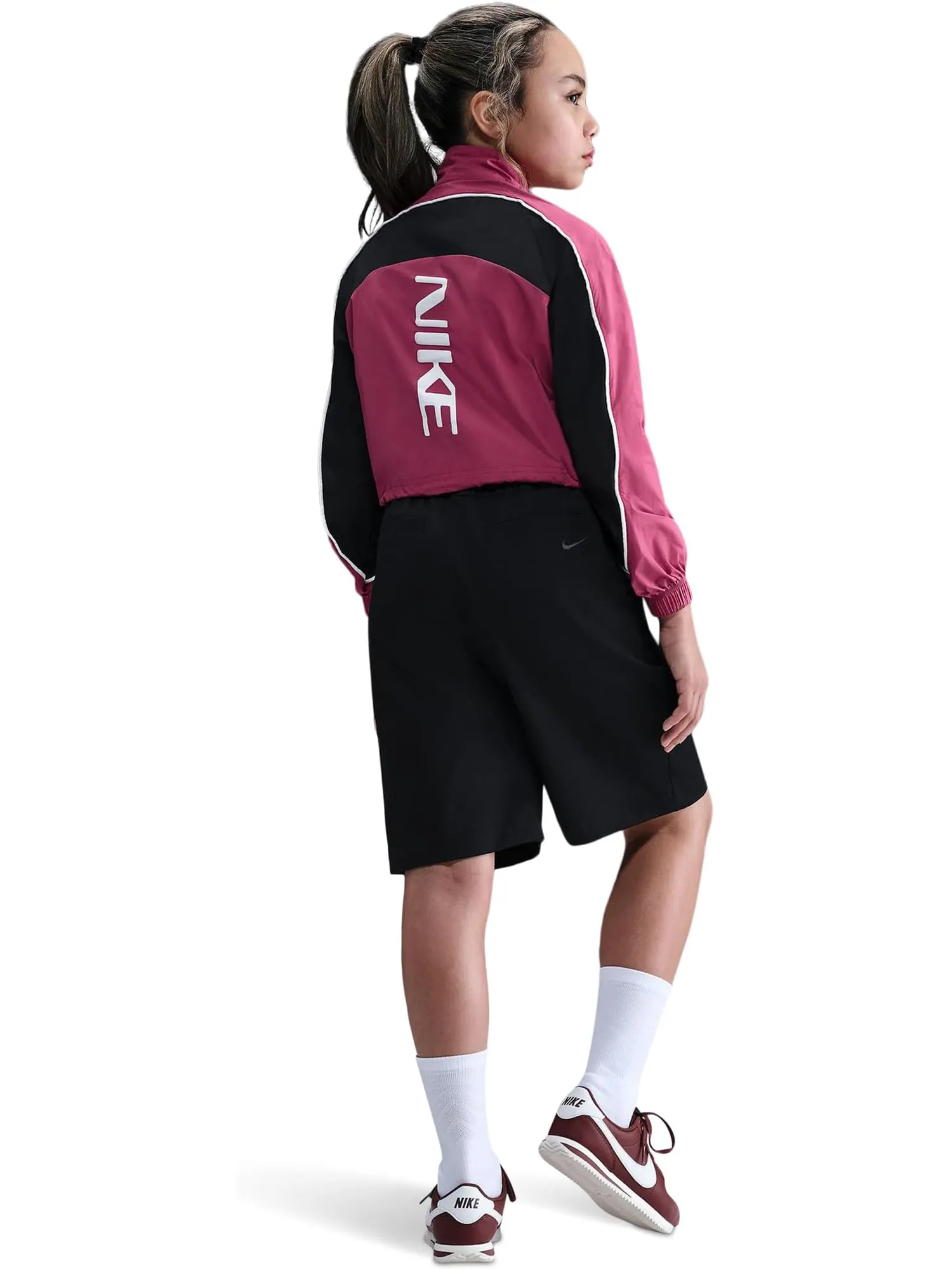 Куртка Nike Kids Sportswear Track Jacket — изображение 2 из 4, черный/белый