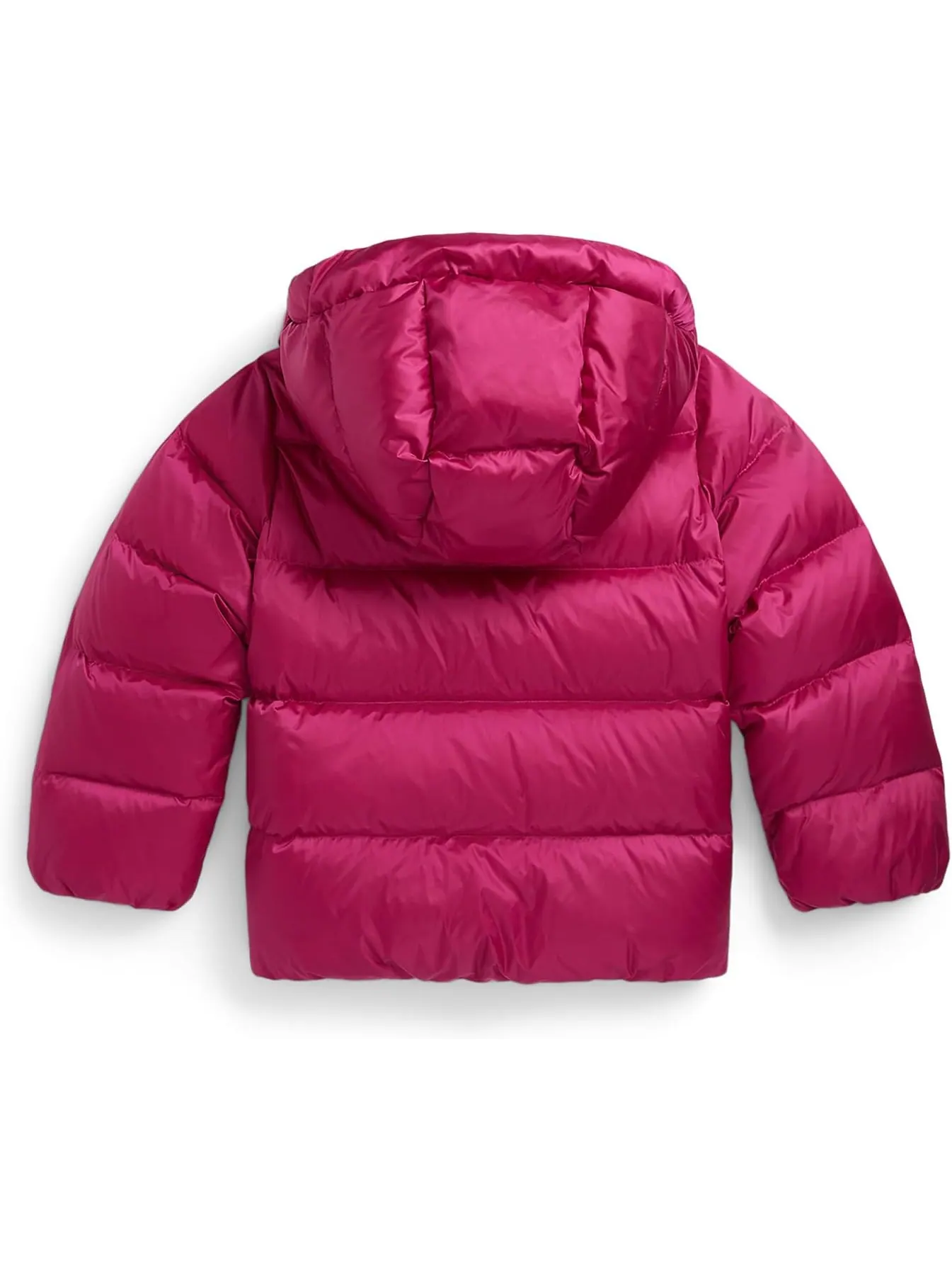Куртка Polo Ralph Lauren Kids Metallic Down Hooded Jacket — изображение 2 из 2, розовый