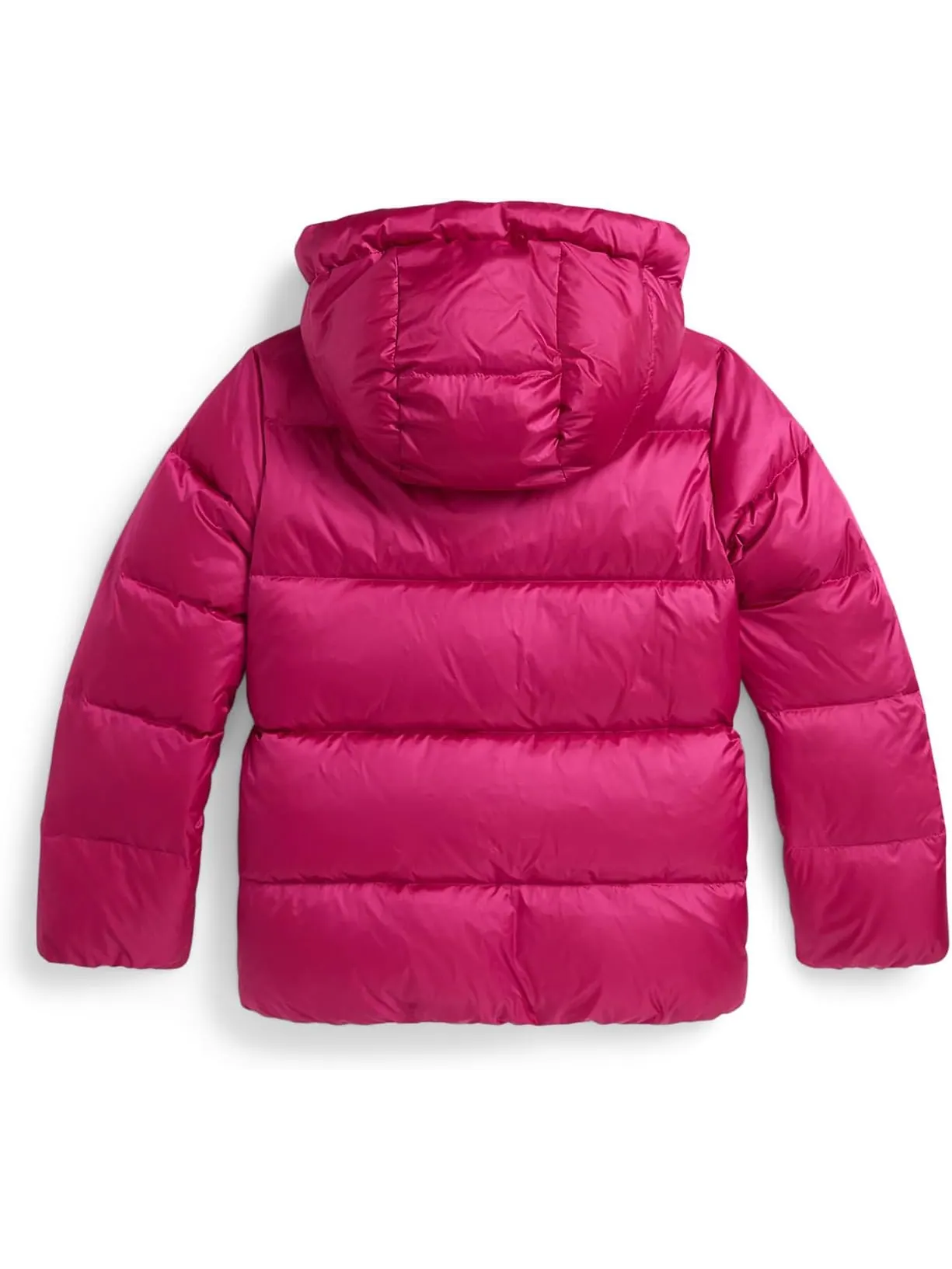 Куртка Polo Ralph Lauren Kids Metallic Down Hooded Jacket — изображение 2 из 2, розовый